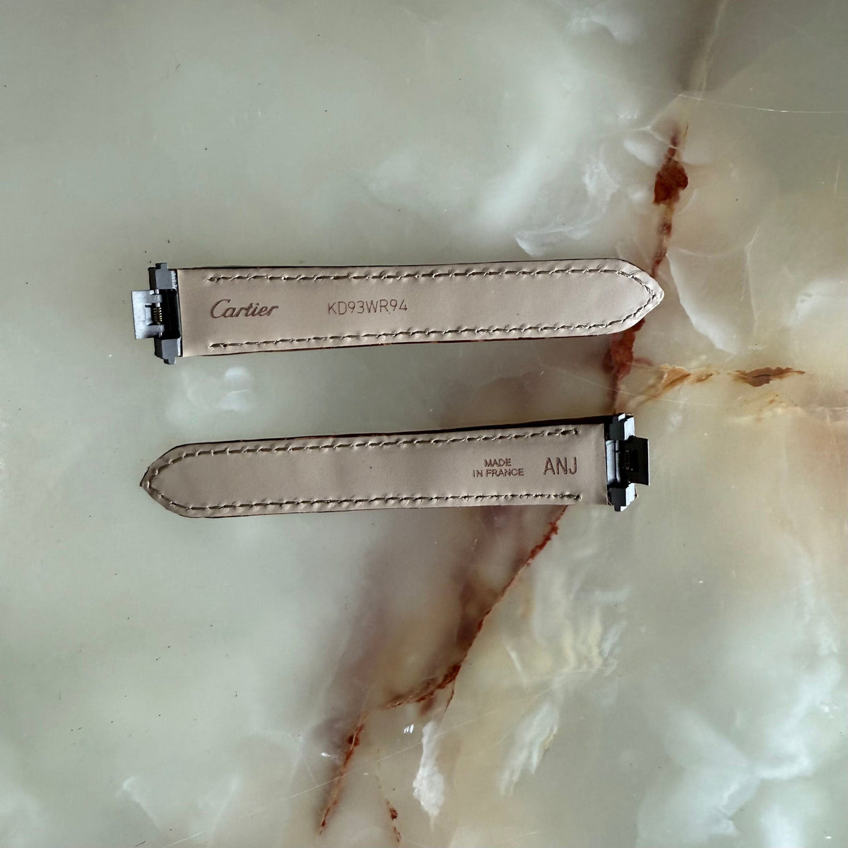 Authentic Cartier Brown Alligator Quick Release Watch Strap Band 16mm KD93WR94