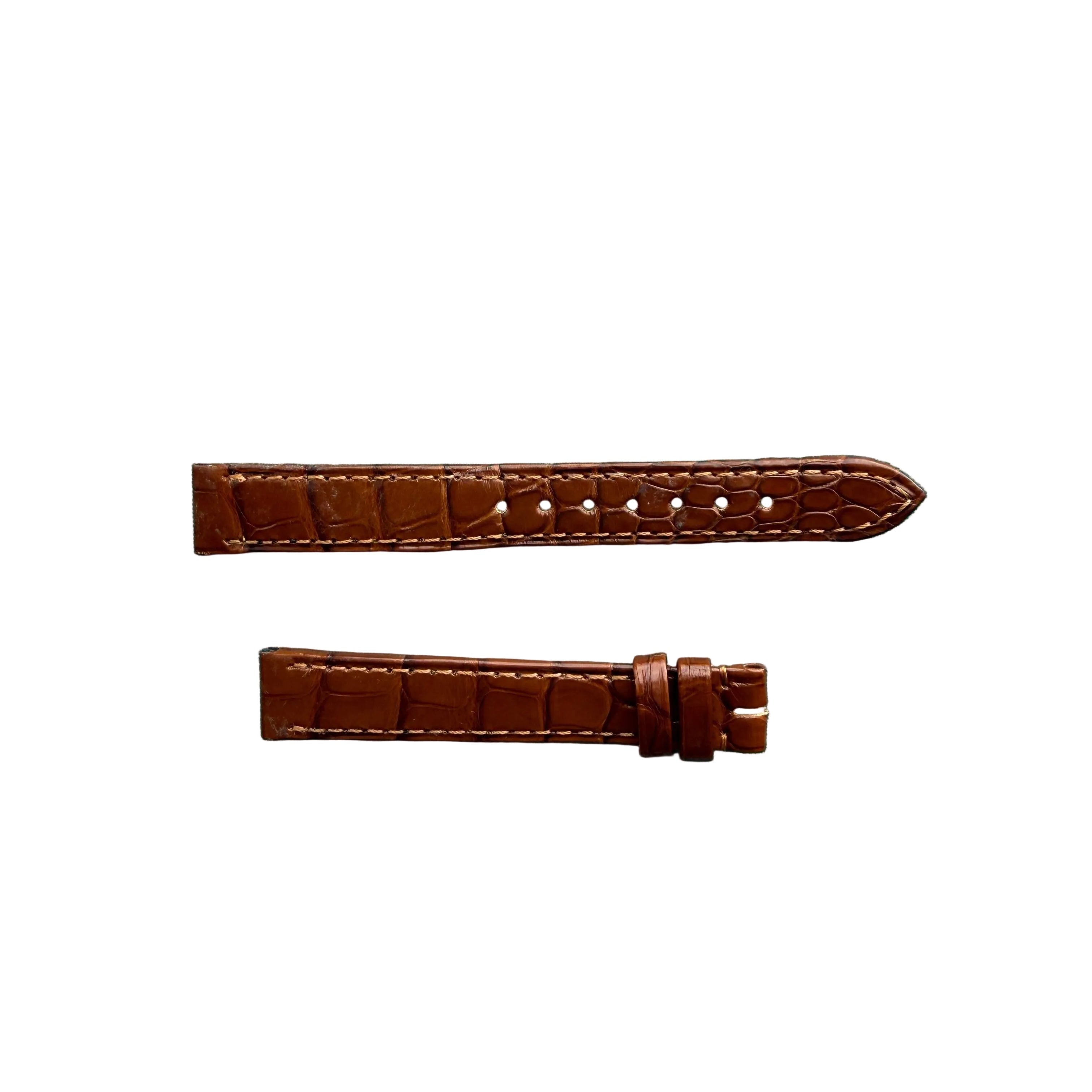 Authentic Cartier Brown Alligator Watch Strap Band 12mm KD5UZAIC-S05