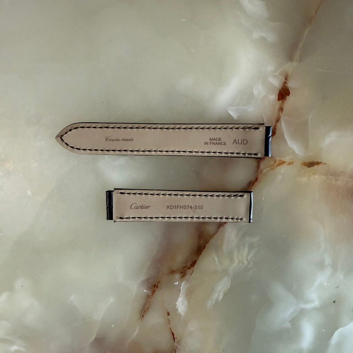 Authentic Cartier Brown Alligator Watch Strap Band 17mm KD1FHS74-S10
