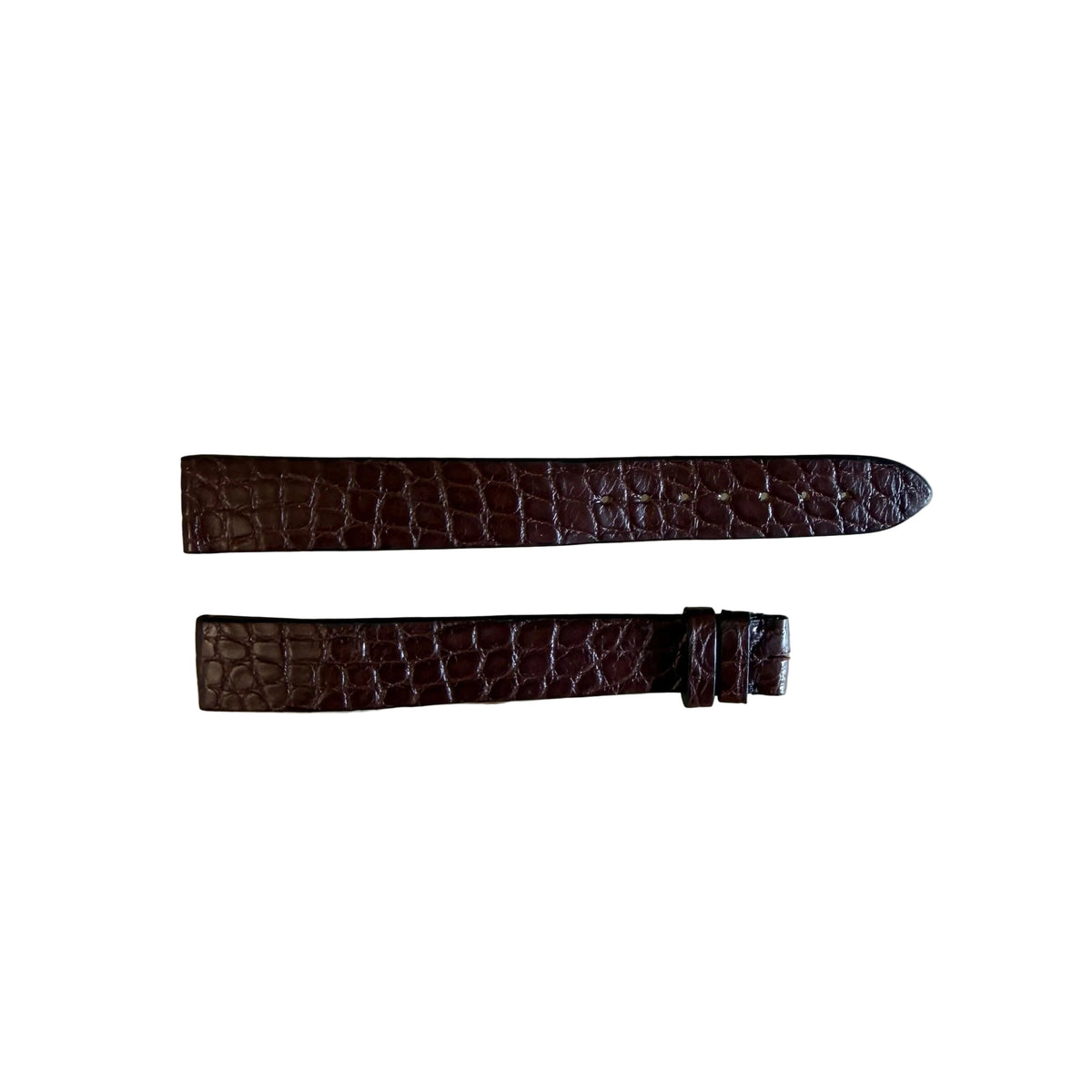 Authentic Cartier Brown Alligator Watch Strap Band 17mm KD252AHE-S14