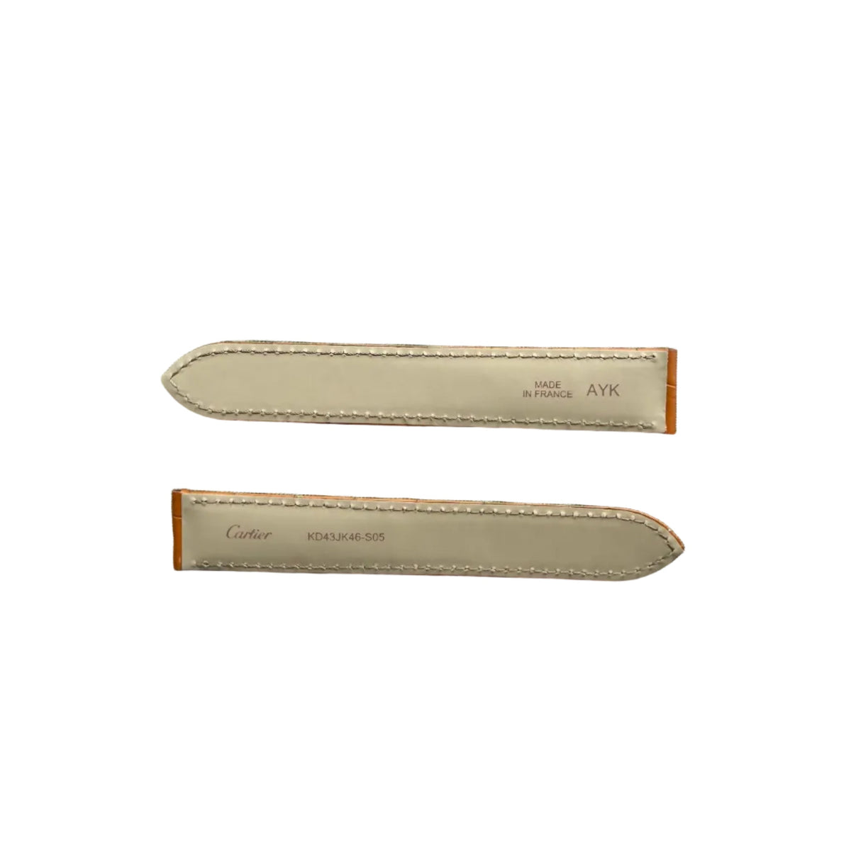 Authentic Cartier Brown Alligator Watch Strap Band 18.35mm KD43JK46-S05