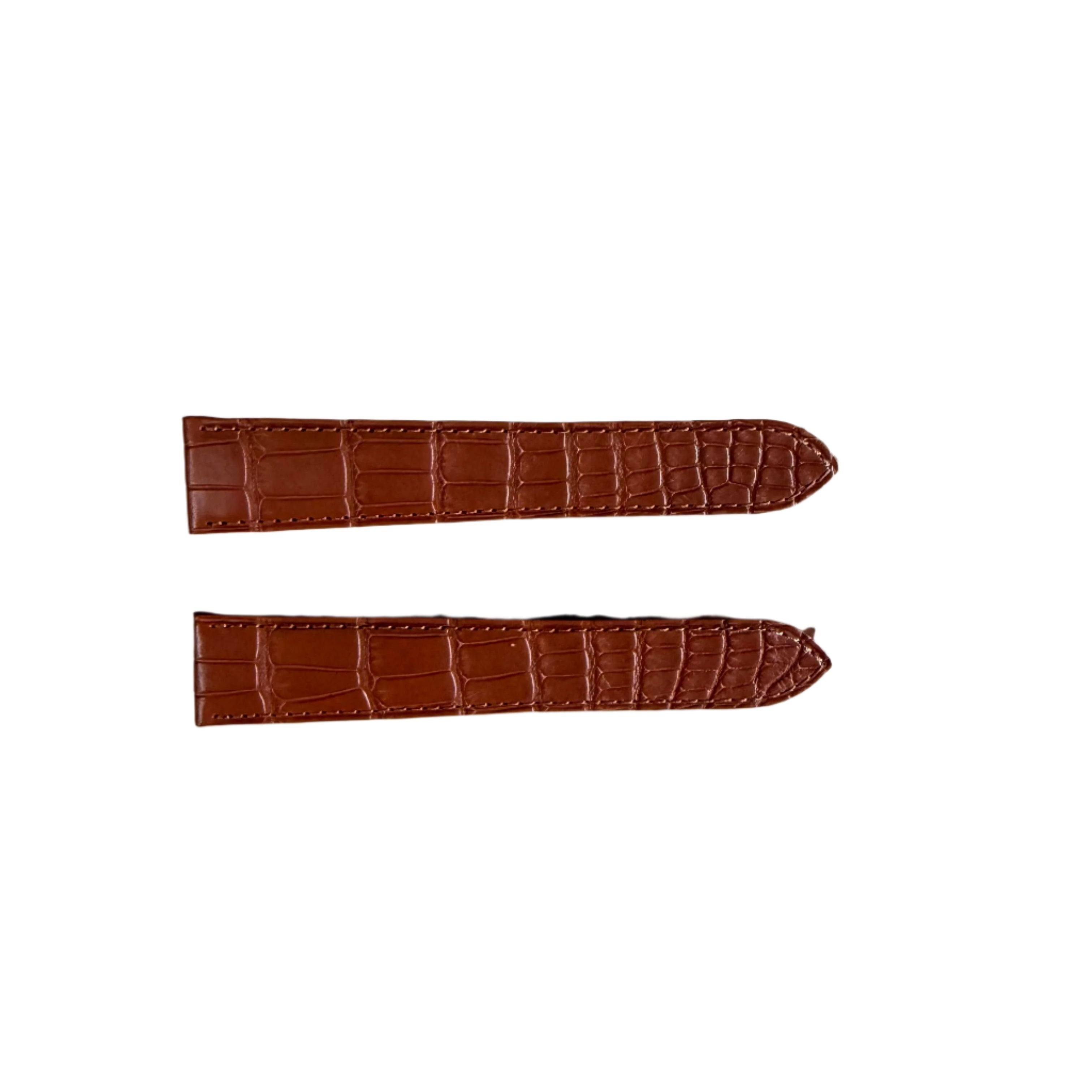 Authentic Cartier Brown Alligator Watch Strap Band 21mm KD98JK12