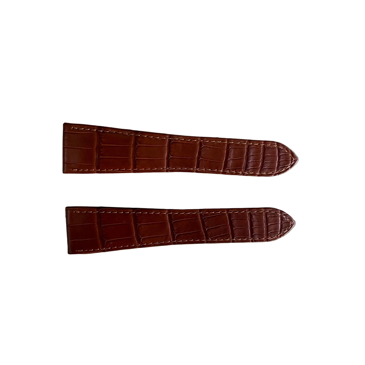 Authentic Cartier Brown Alligator Watch Strap Band 23.70mm KD3JJK18-S06