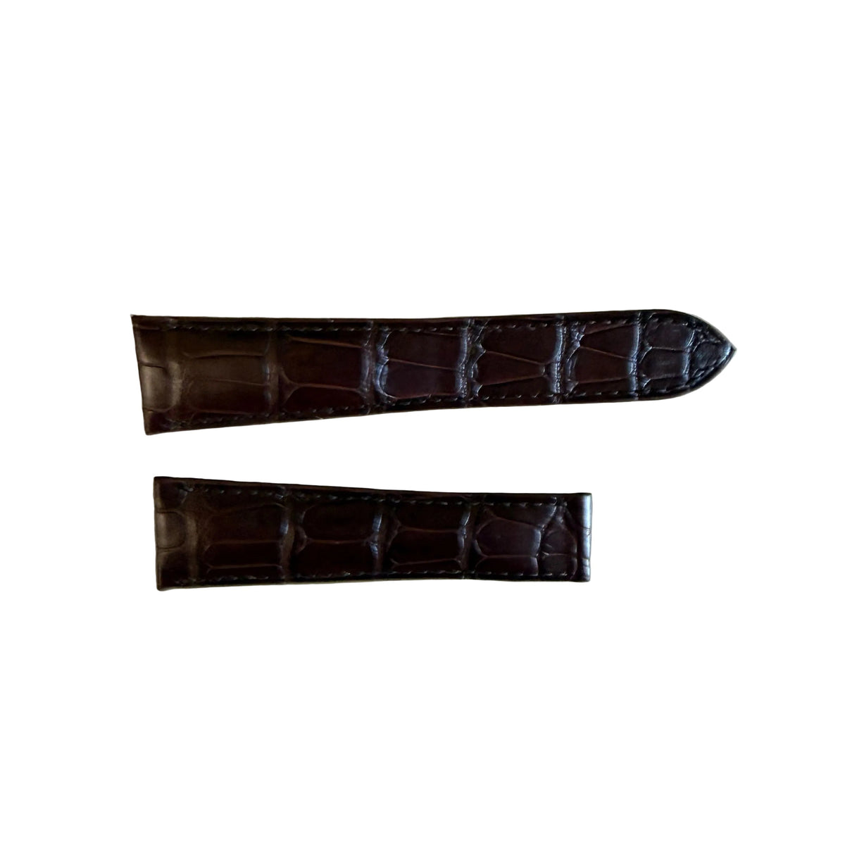 Authentic Cartier Brown Alligator Watch Strap Band 23mm KD80IM52-S06