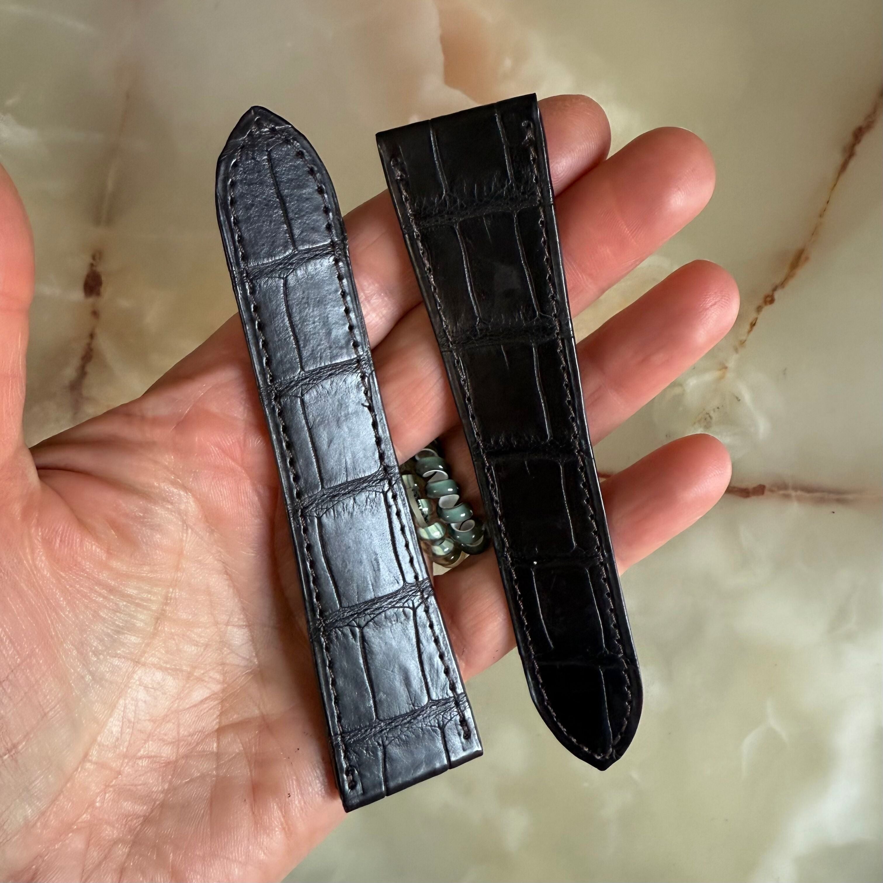 Authentic Cartier Brown Alligator Watch Strap Band 25mm KD5CJN87