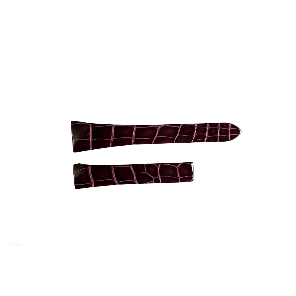 Authentic Cartier Burgundy Alligator Quick Release Watch Strap Band 16mm