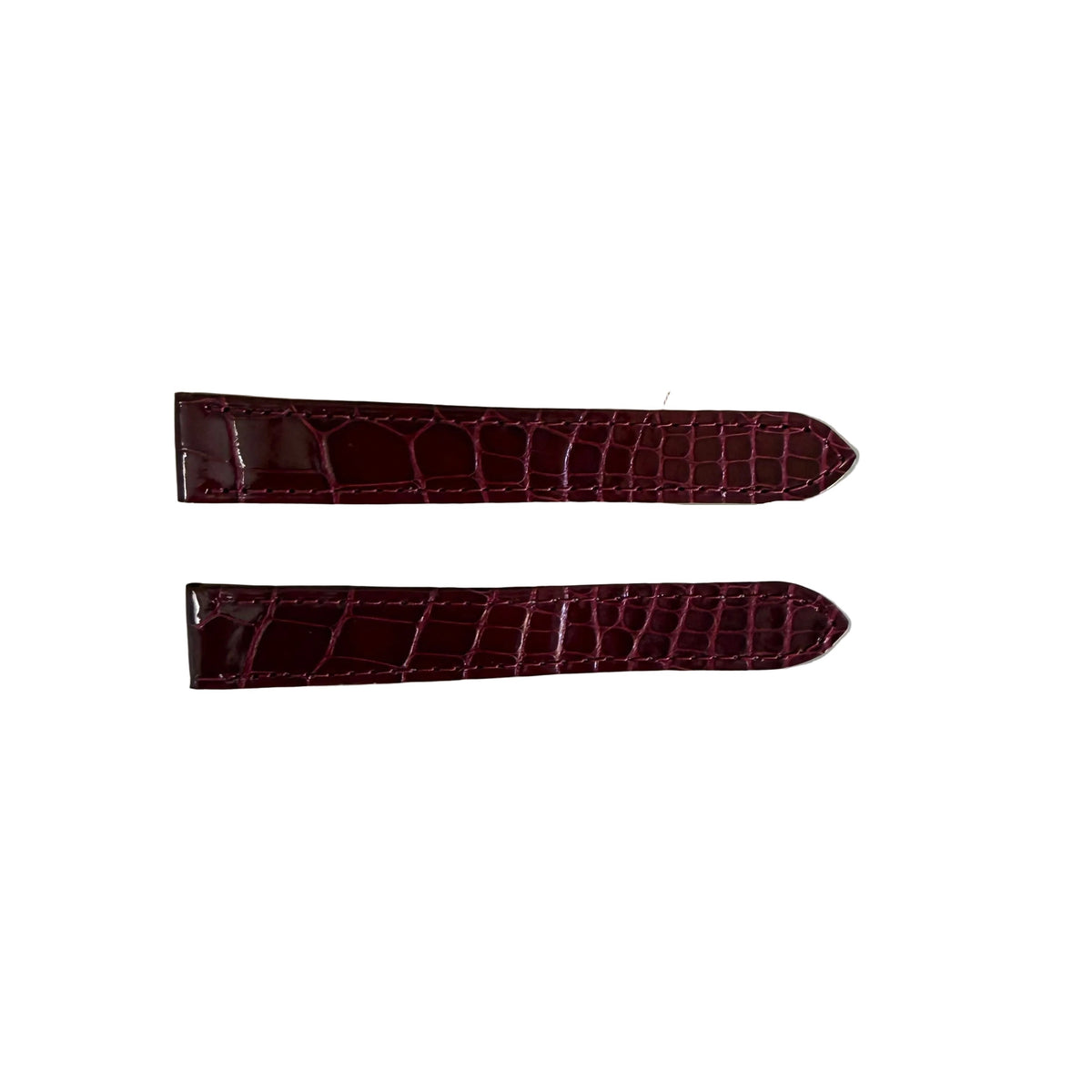 Authentic Cartier Burgundy Alligator Watch Strap Band 15.70mm KD5AXY27