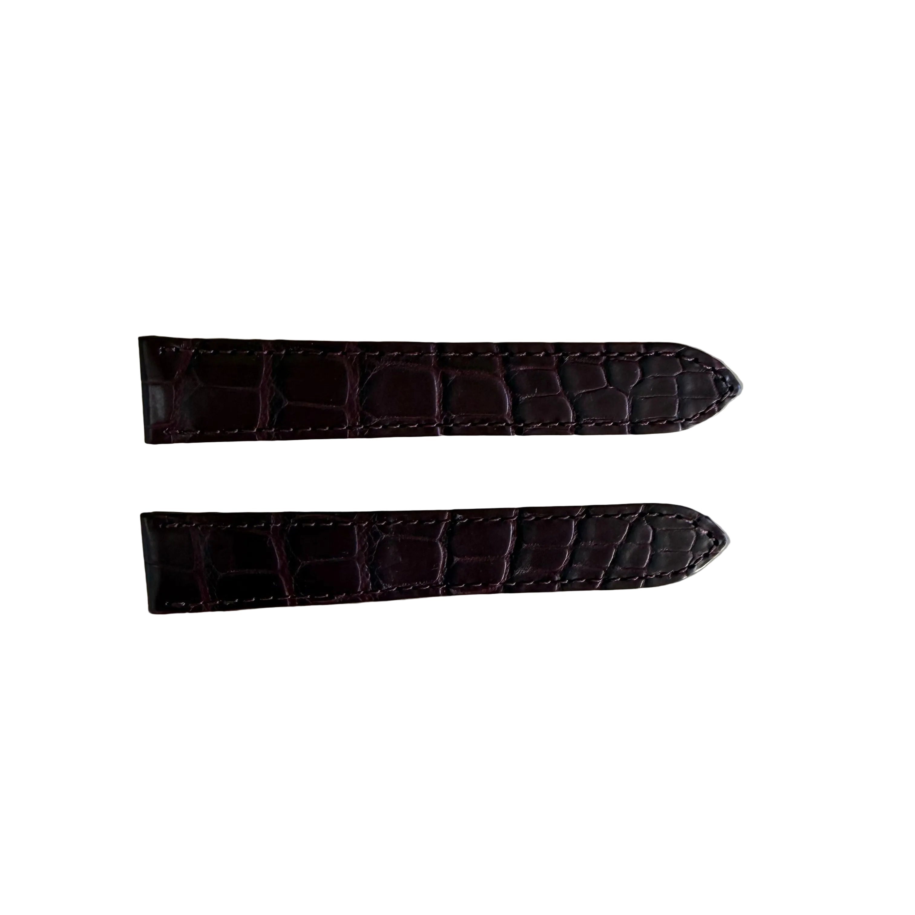 Authentic Cartier Burgundy Alligator Watch Strap Band 17.70mm KD25XS49-S06