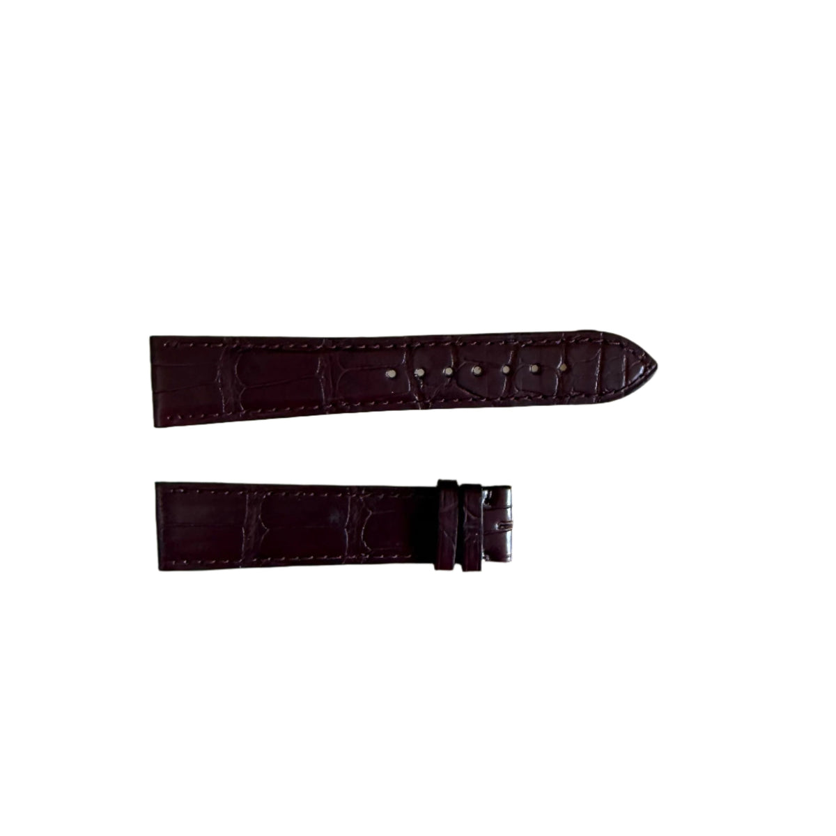 Authentic Cartier Burgundy Alligator Watch Strap Band 19mm KD20AS58-S06