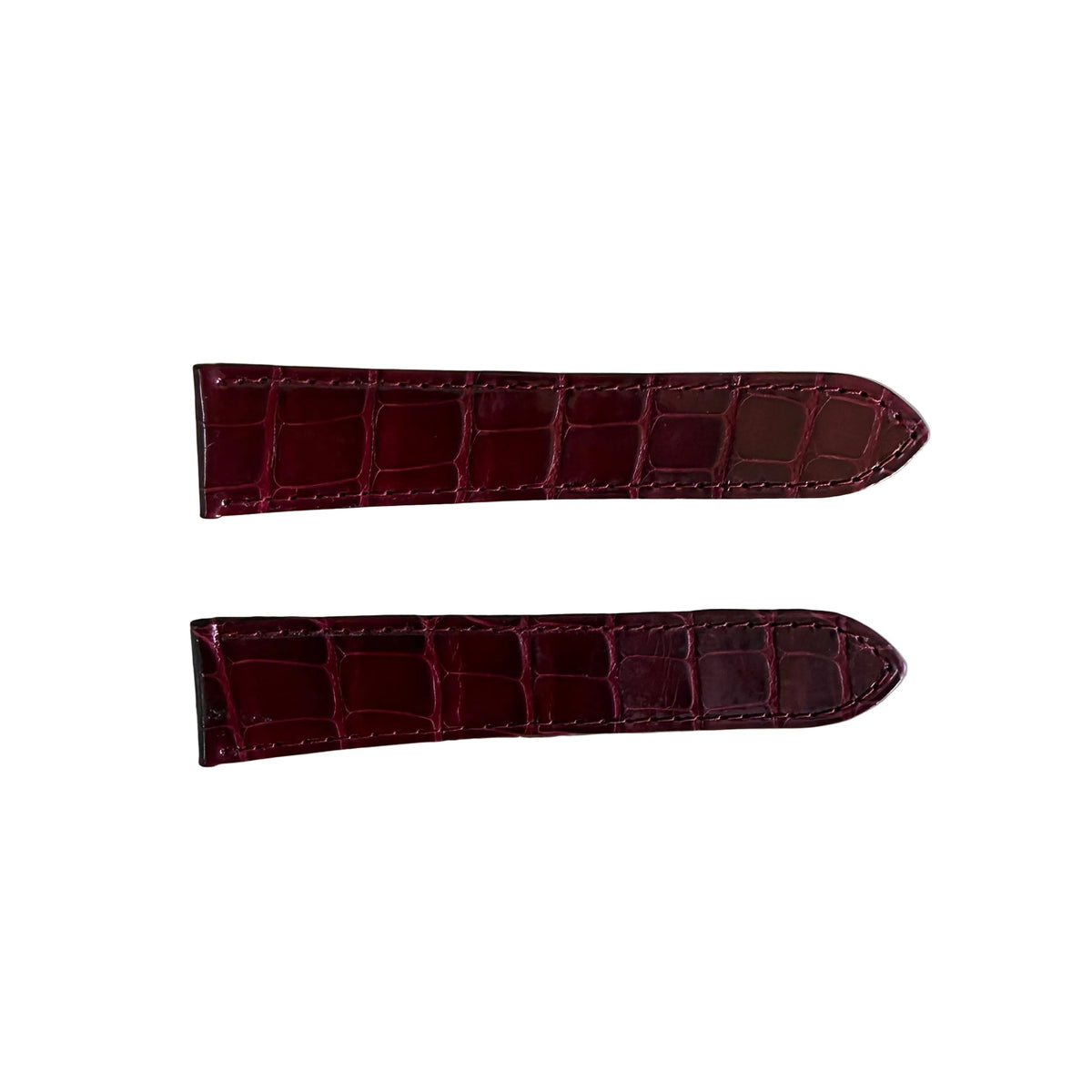 Authentic Cartier Burgundy Alligator Watch Strap Band 20.75mm KD98XY27-S06