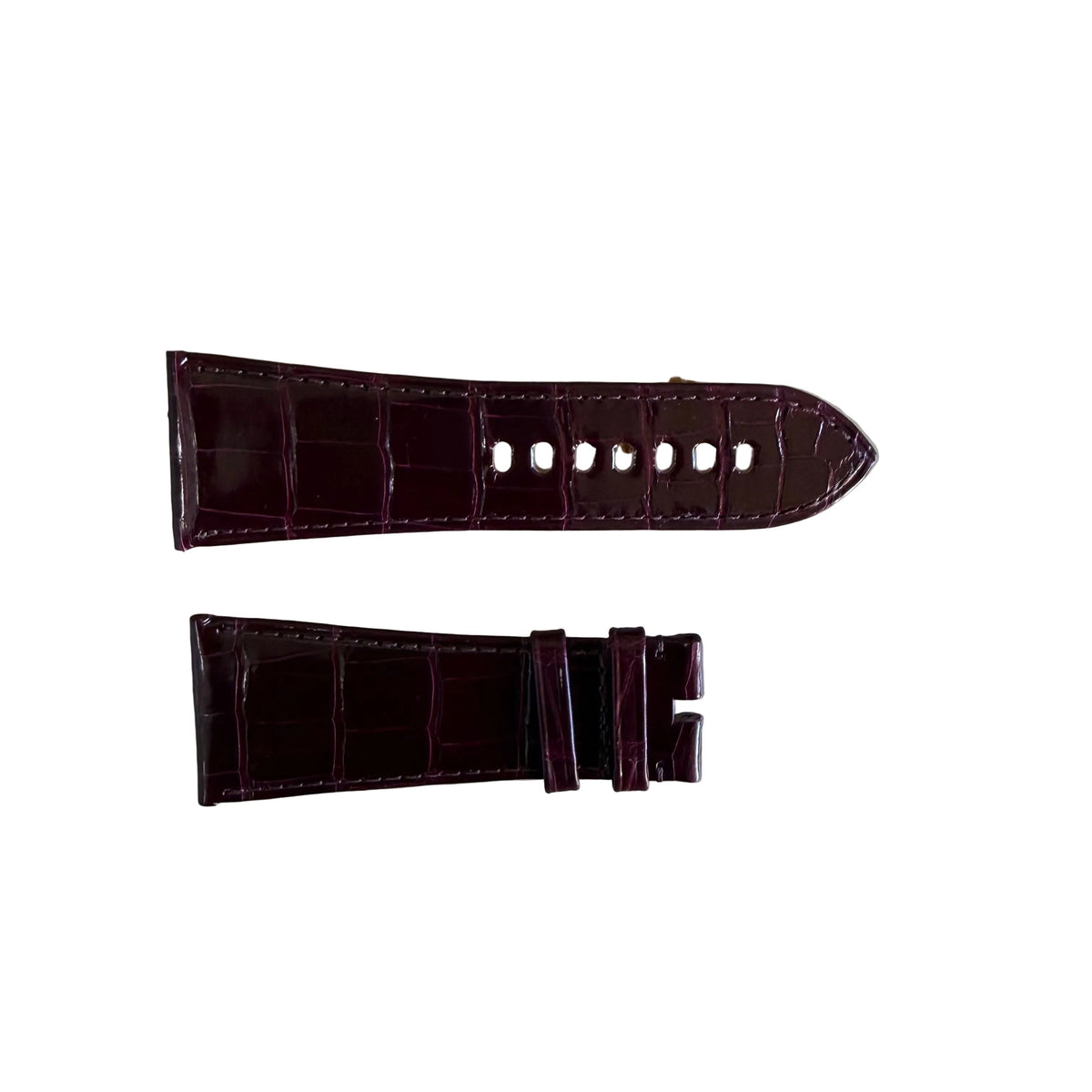 Authentic Cartier Burgundy Alligator Watch Strap Band 29mm KD74A111-S06