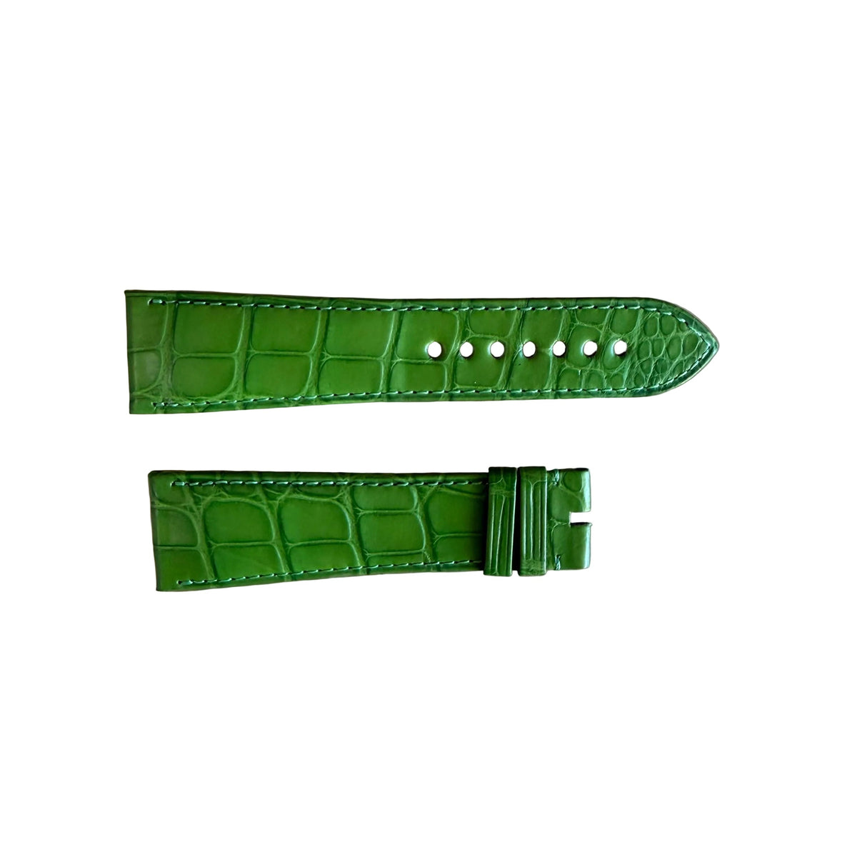 Authentic Cartier Green Alligator Watch Strap Band 23.50mm KD6JBM07-S06