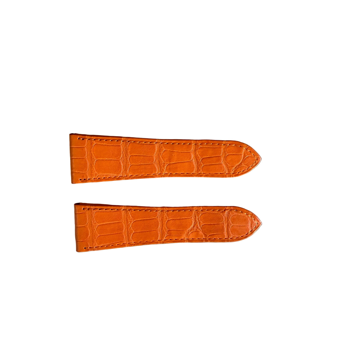Authentic Cartier Orange Alligator Watch Strap Band 25.65mm KD4UXL83-S06