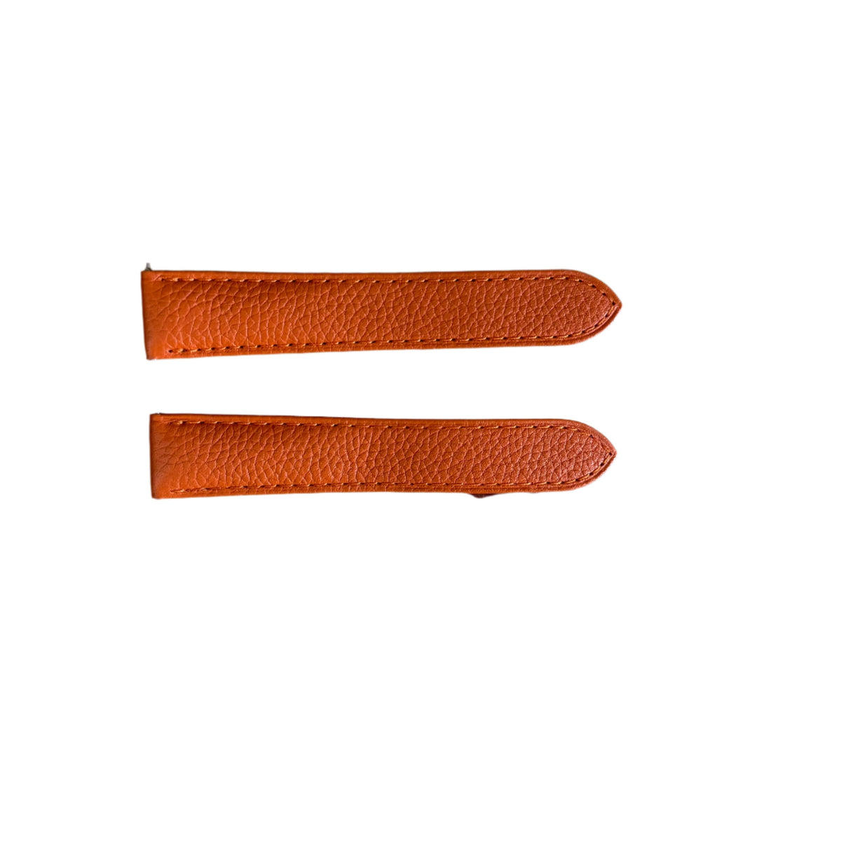 Authentic Cartier Orange Leather Watch Strap Band 18mm KD6UXAFG