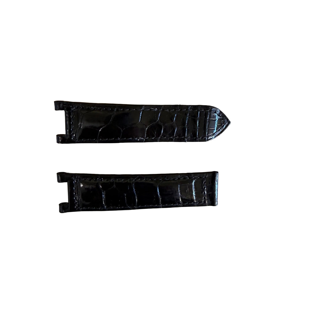 Authentic Cartier Pasha Black Alligator Watch Strap Band 19.30mm KD22C037