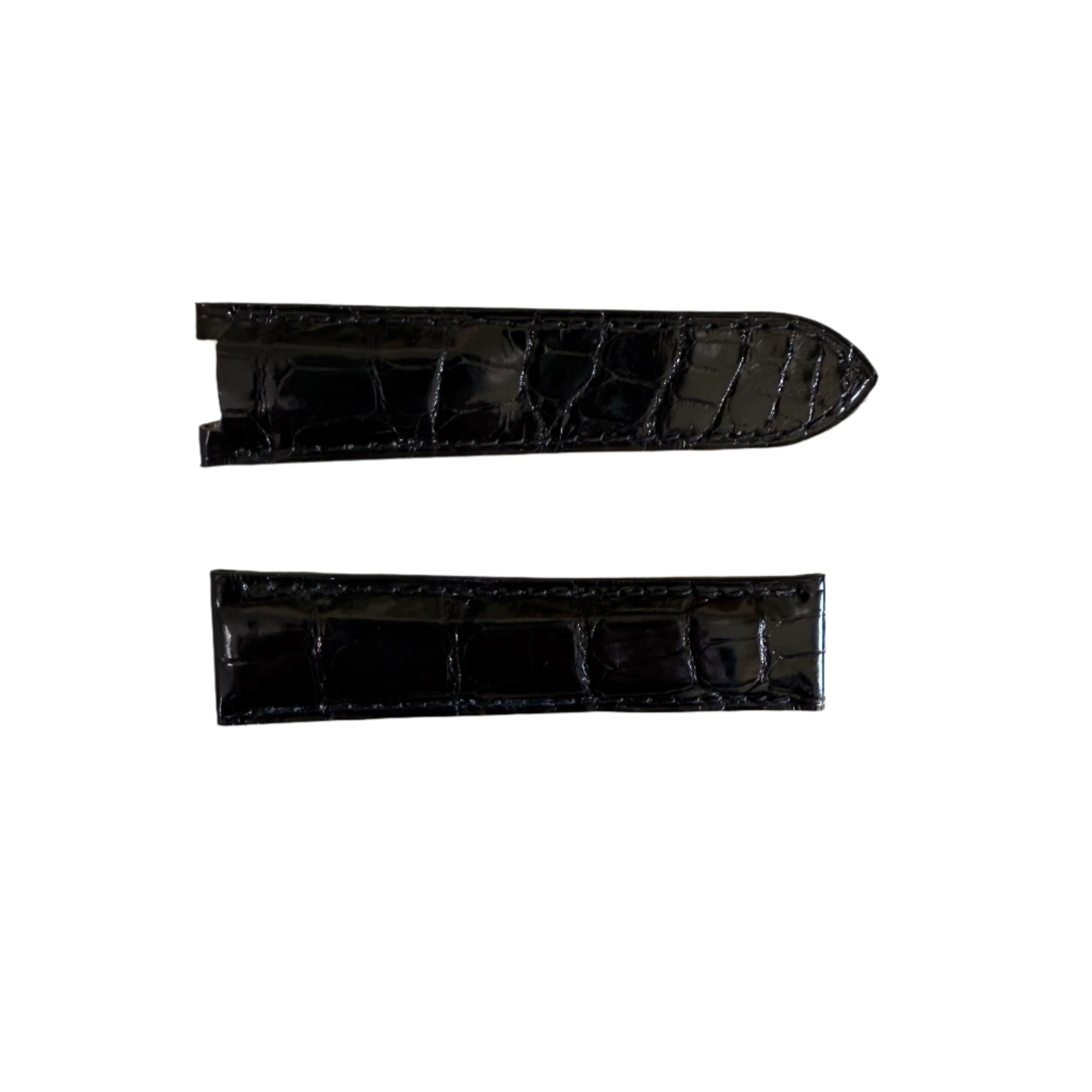 Authentic Cartier Pasha Black Alligator Watch Strap Band 20mm KD18CO37-S06