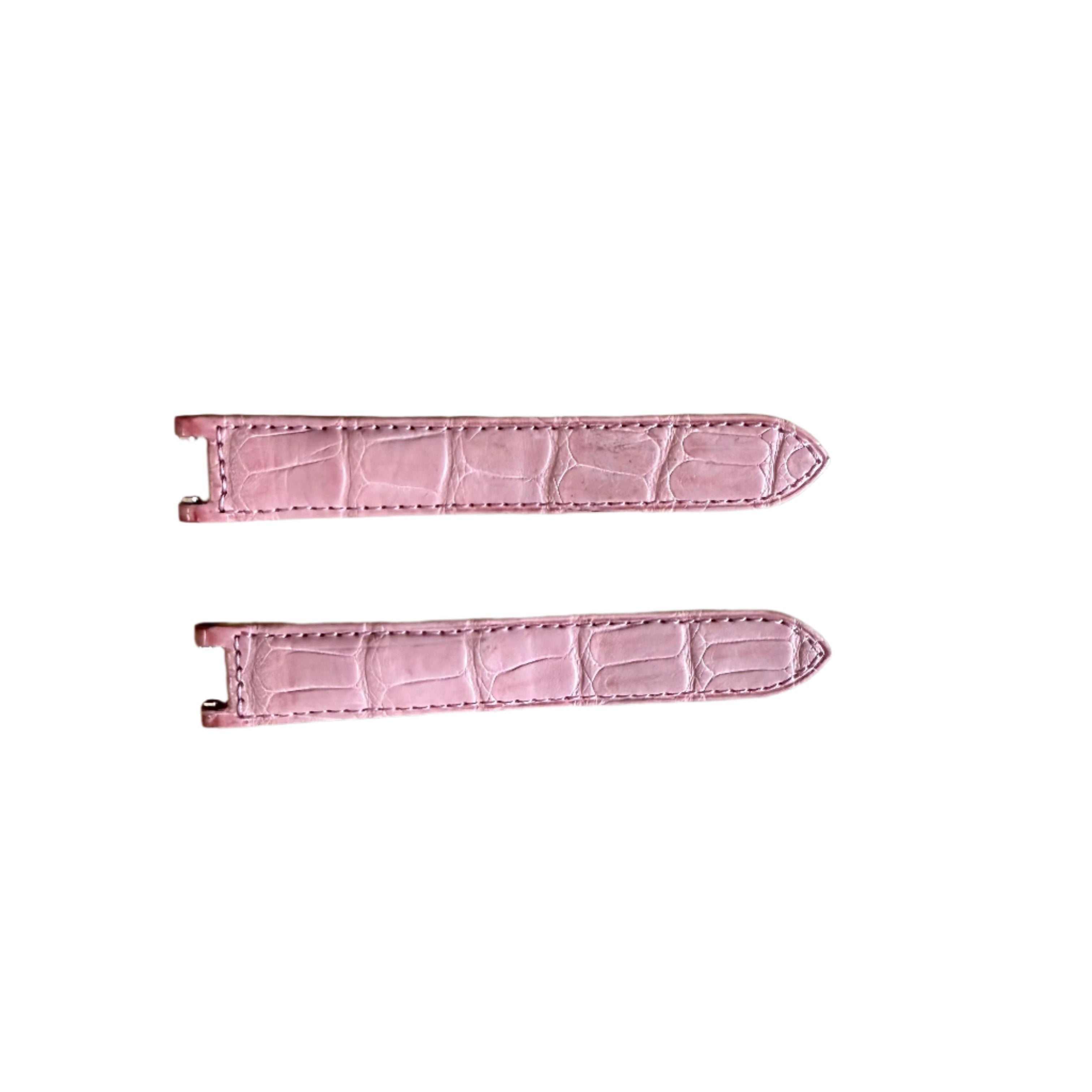 Authentic Cartier Pasha Pink Alligator Watch Strap Band 17mm KD1K9K80
