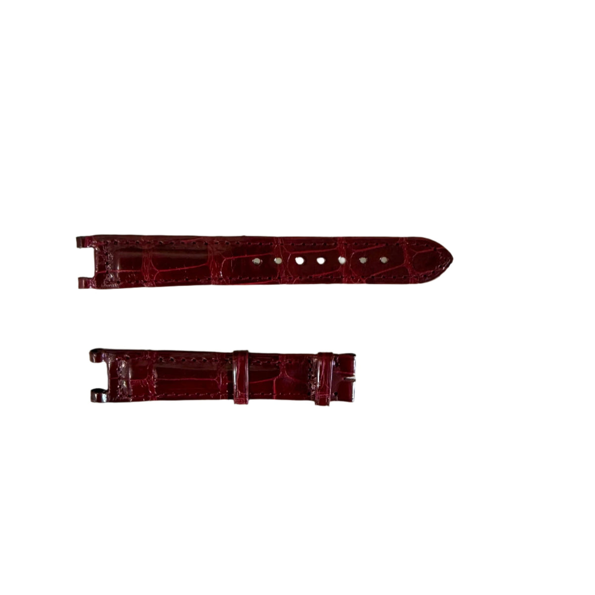 Authentic Cartier Pasha Red Alligator Watch Strap Band 15mm