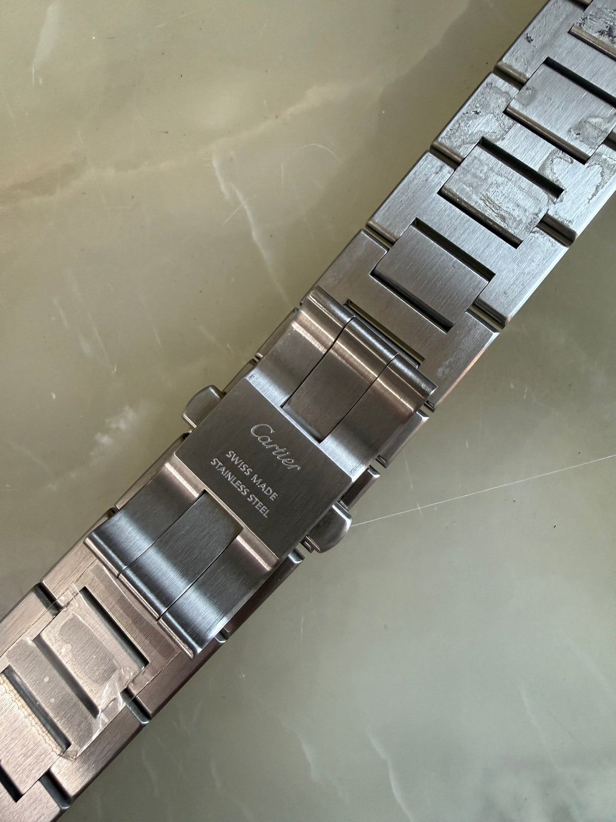 Authentic Cartier Pasha Stainless Steel Watch Bracelet 21.5mm