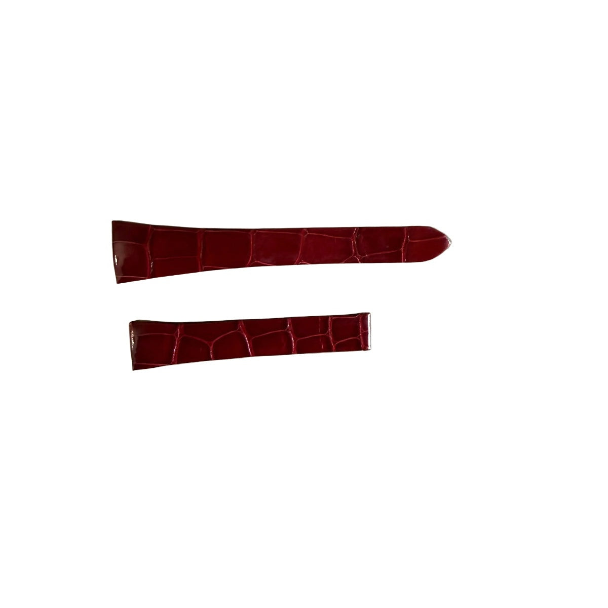 Authentic Cartier Red Alligator Quick Release Watch Strap Band 15mm KD2AHR03