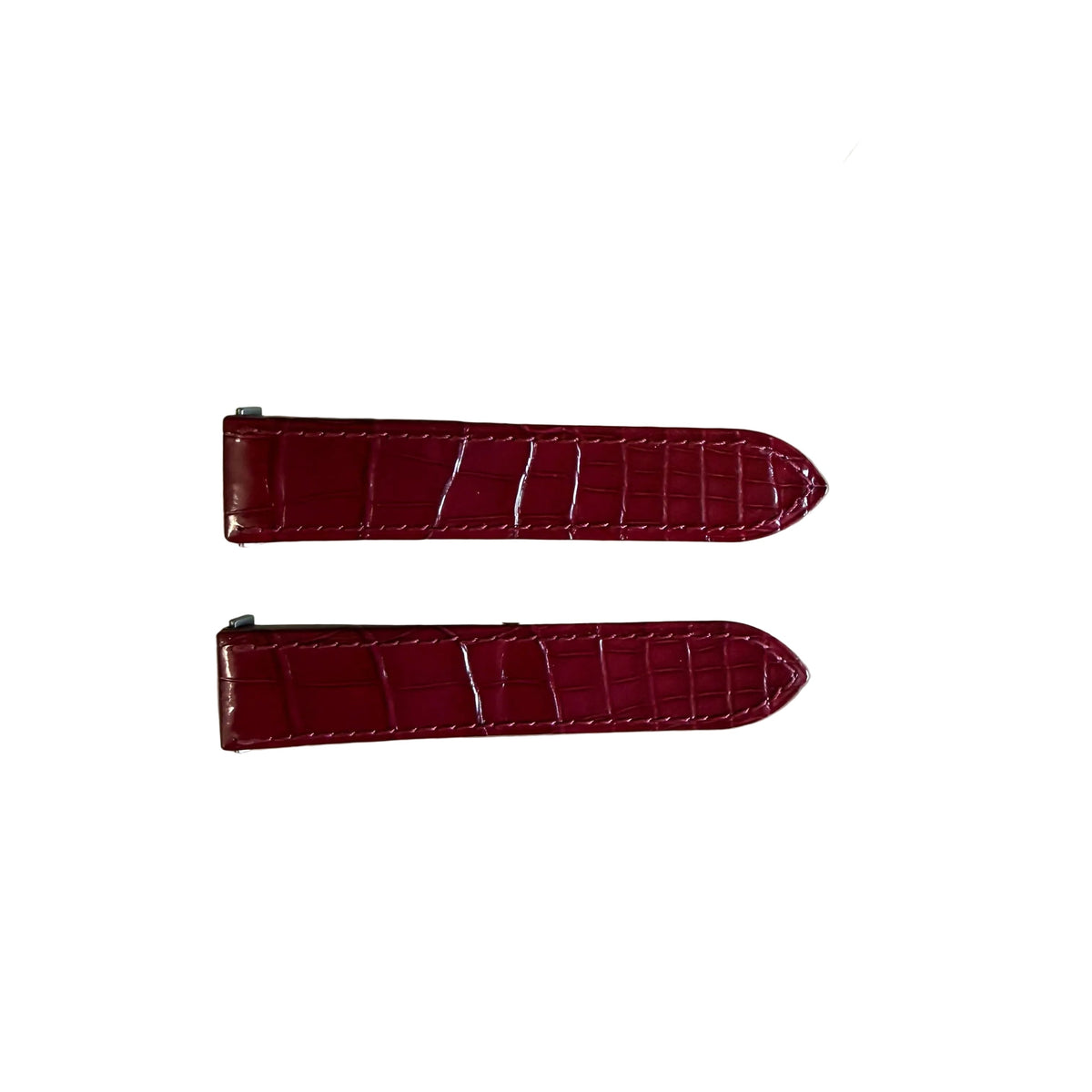Authentic Cartier Red Alligator Quick Release Watch Strap Band 19mm KD68WR04-S07