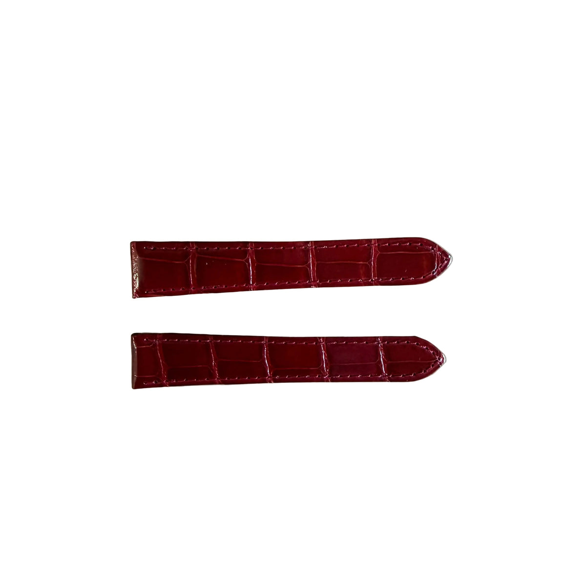 Authentic Cartier Red Alligator Watch Strap Band 16mm KD02WR13