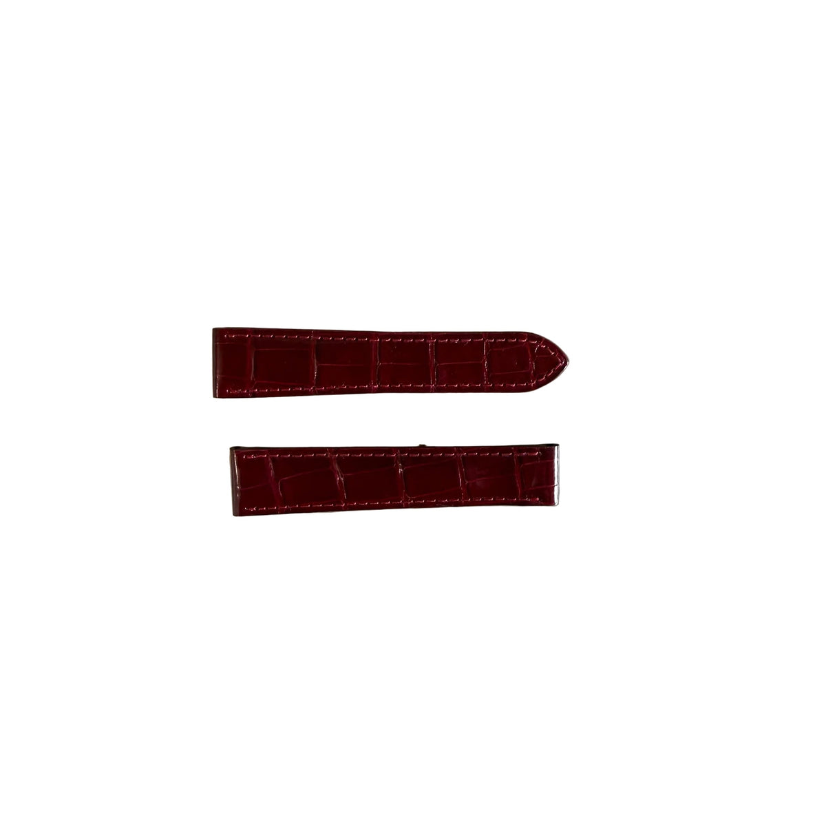 Authentic Cartier Red Alligator Watch Strap Band 18mm KD25DR04-S06