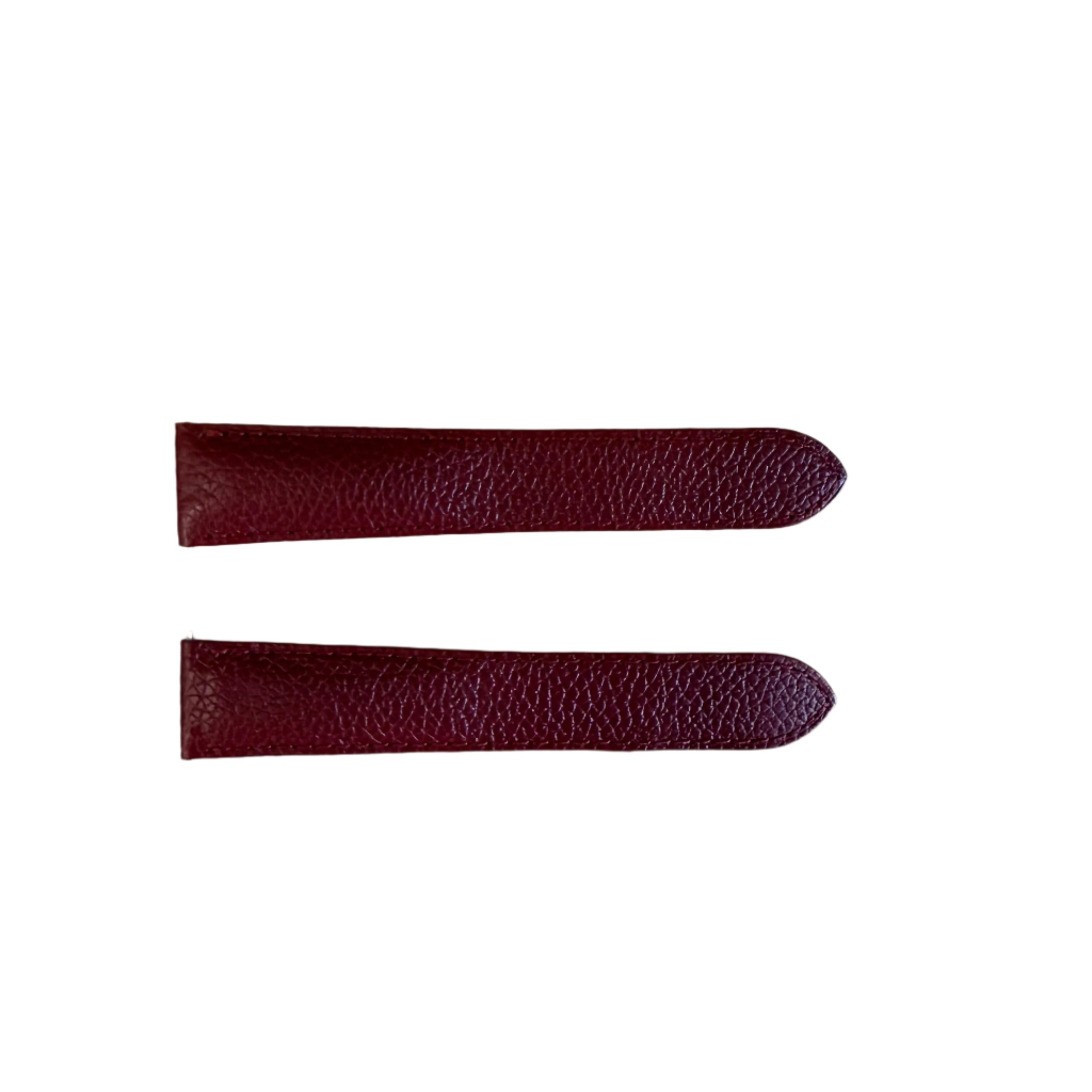 Authentic Cartier Red Leather Watch Strap Band 21mm KD6VJAFM