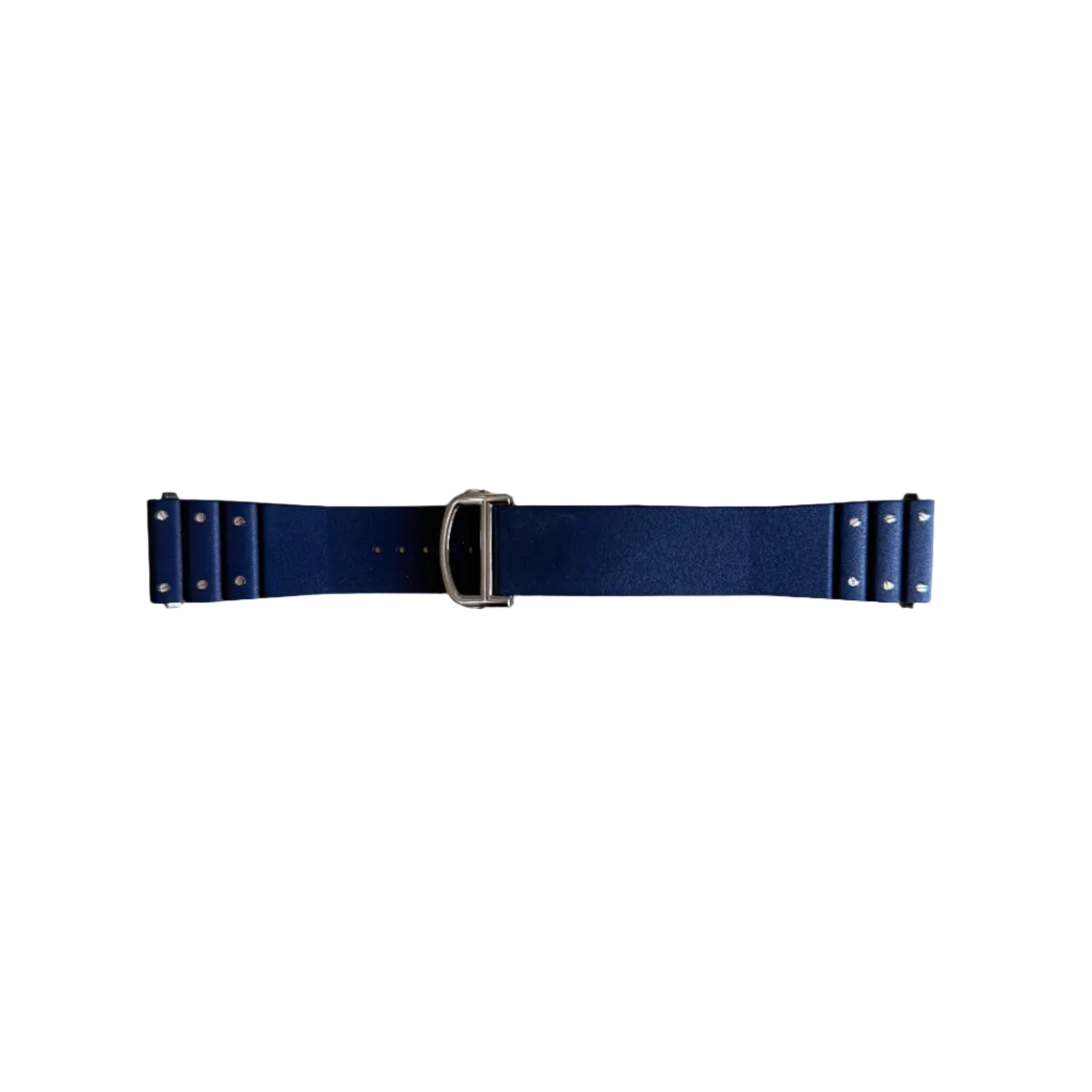 Authentic Cartier Santos Quick Release Blue Rubber Watch Strap Band 21mm