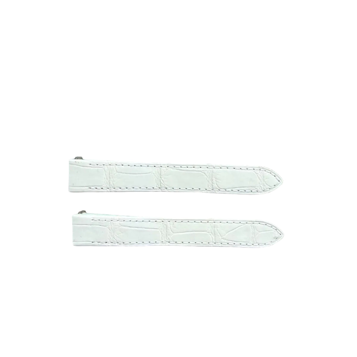 Authentic Cartier White Alligator Quick Release Watch Strap Band 15.25mm