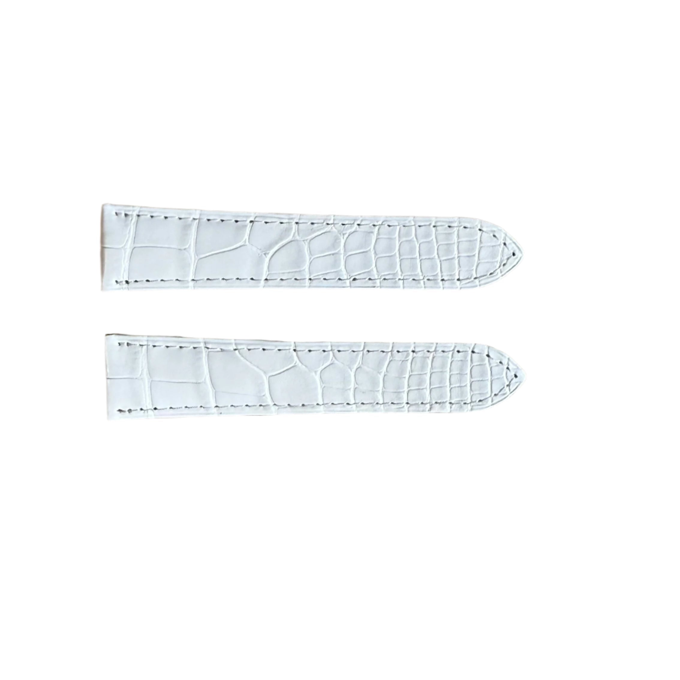 Authentic Cartier White Alligator Watch Strap Band 20mm KD98XK63