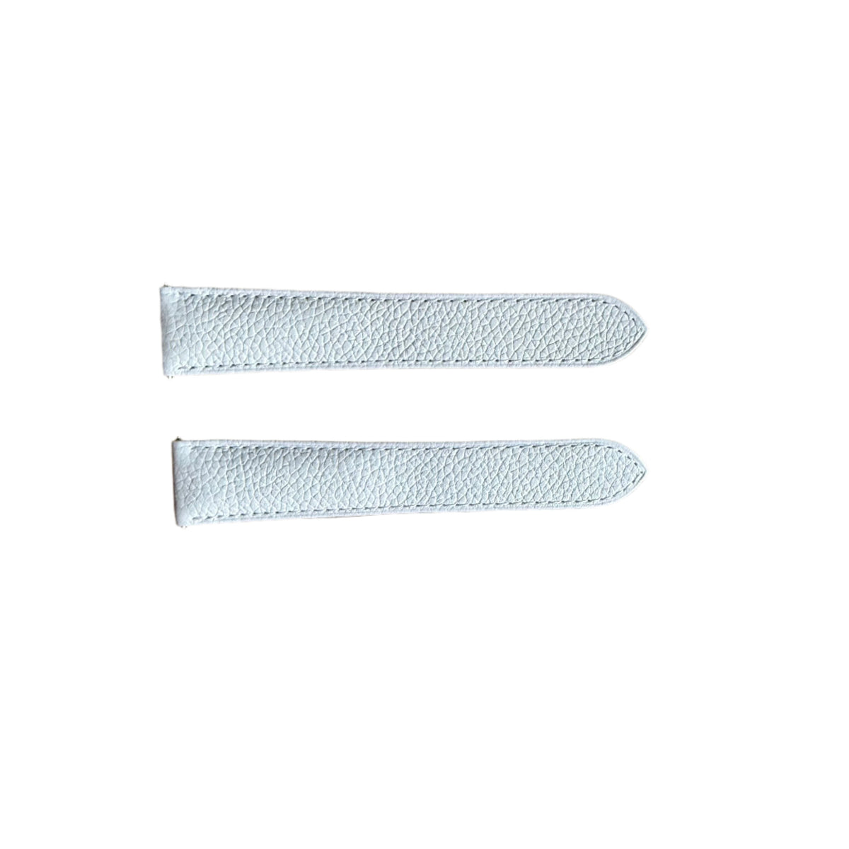 Authentic Cartier White Calfskin Watch Strap Band 21mm KD6VJAFS
