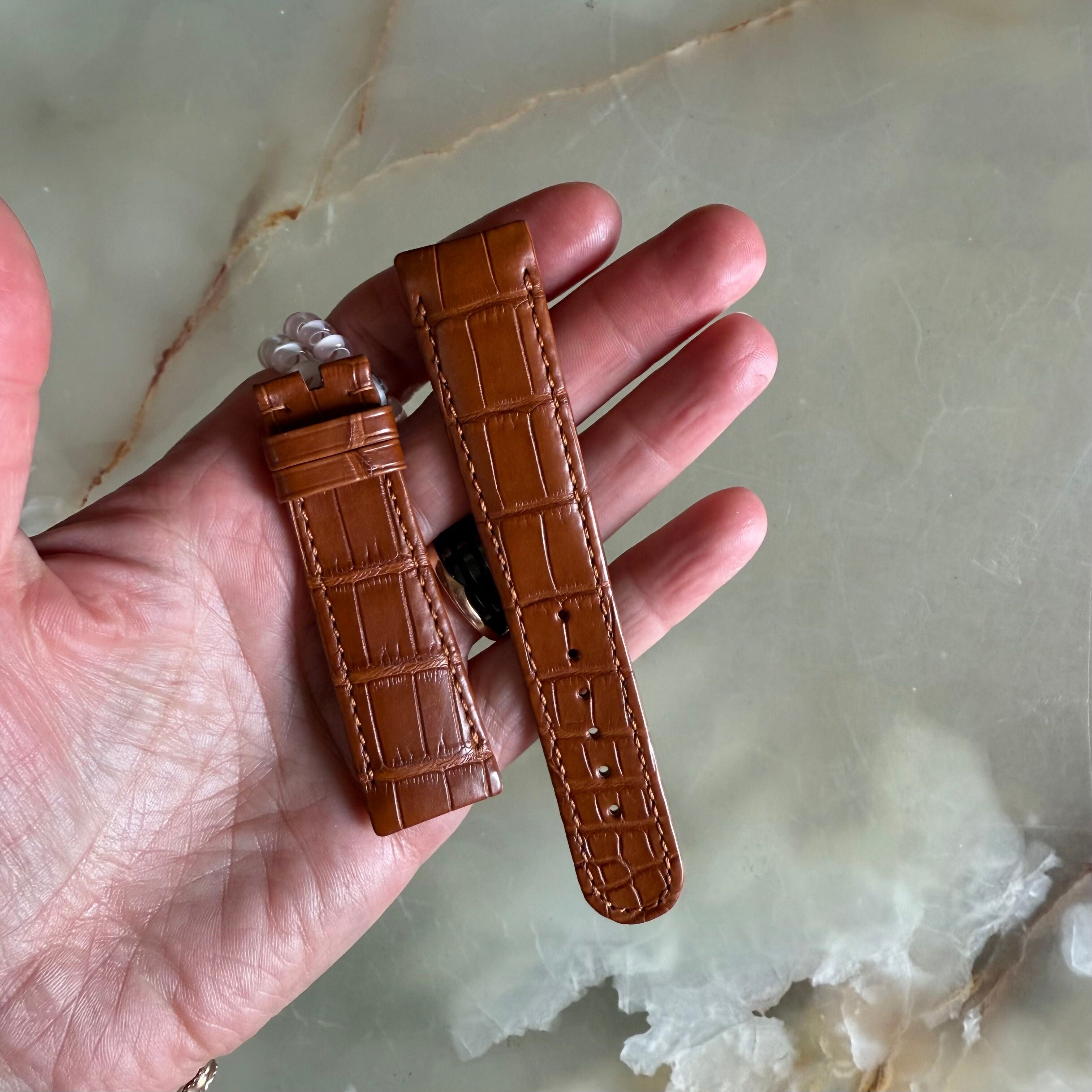 Authentic Ebel Brown Crocodile Watch Strap Band 20mm 3024CH