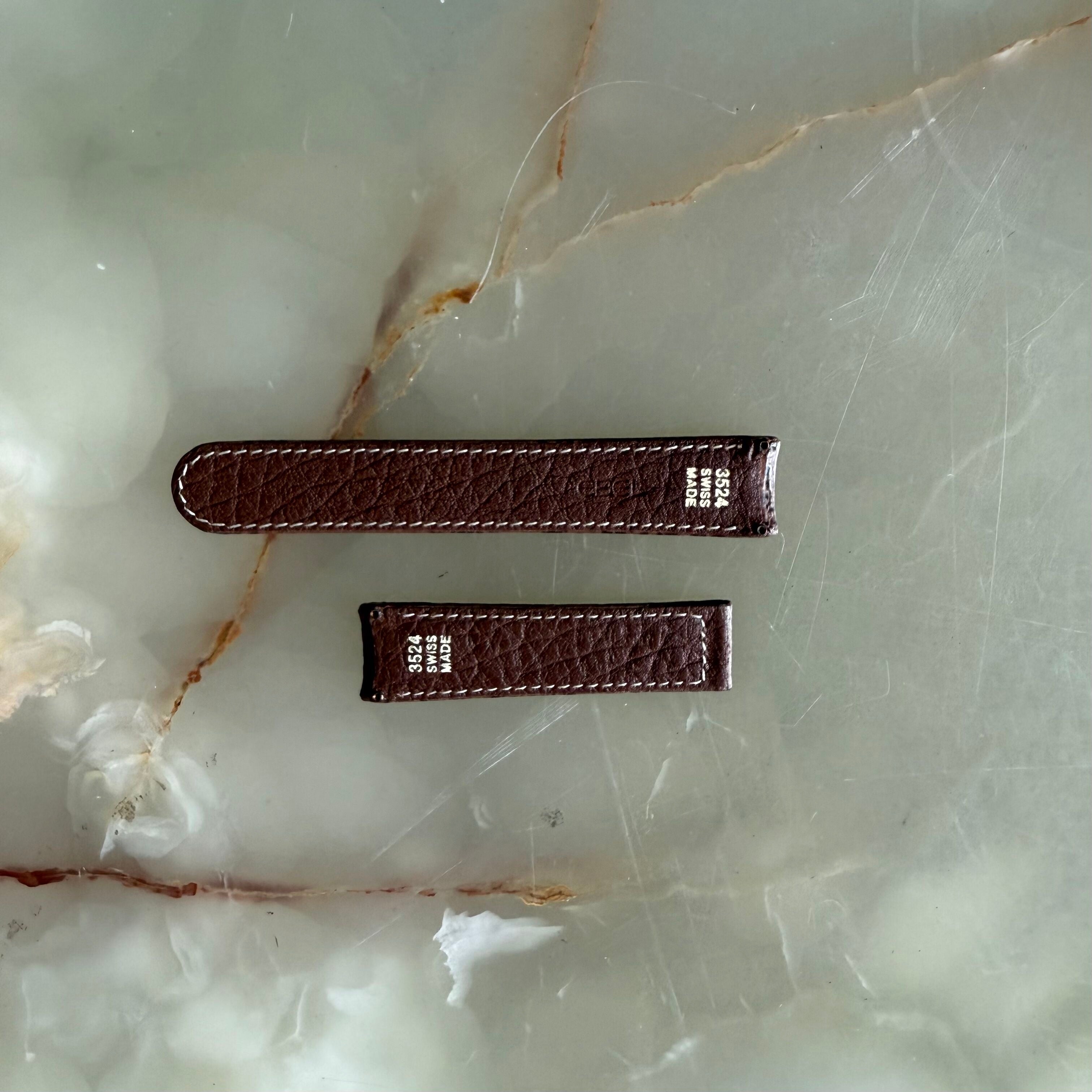 Authentic Ebel Brown Shark Watch Strap Band 19mm 3524