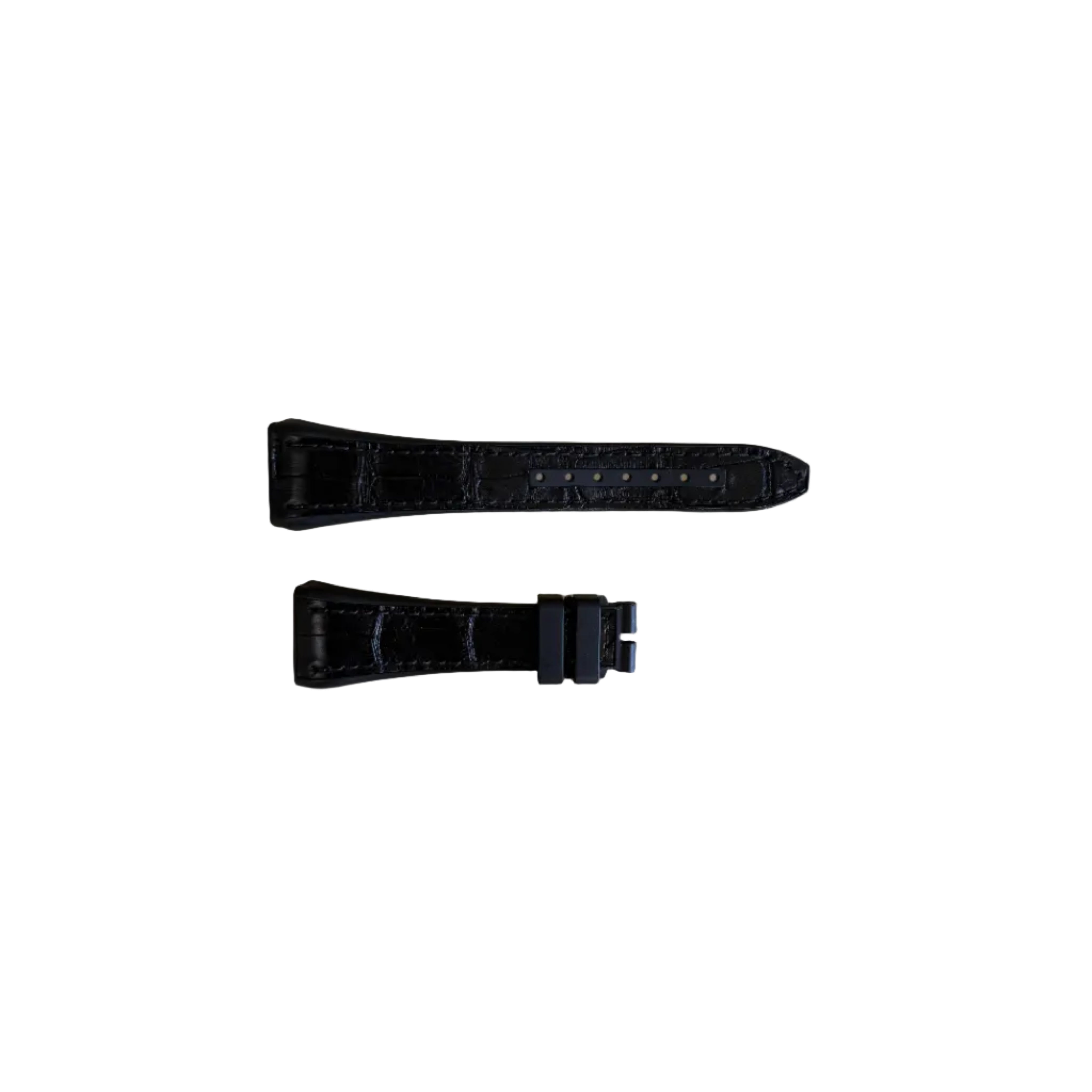 Authentic Franck Muller Black Crocodile/Rubber Watch Strap Band 22mm