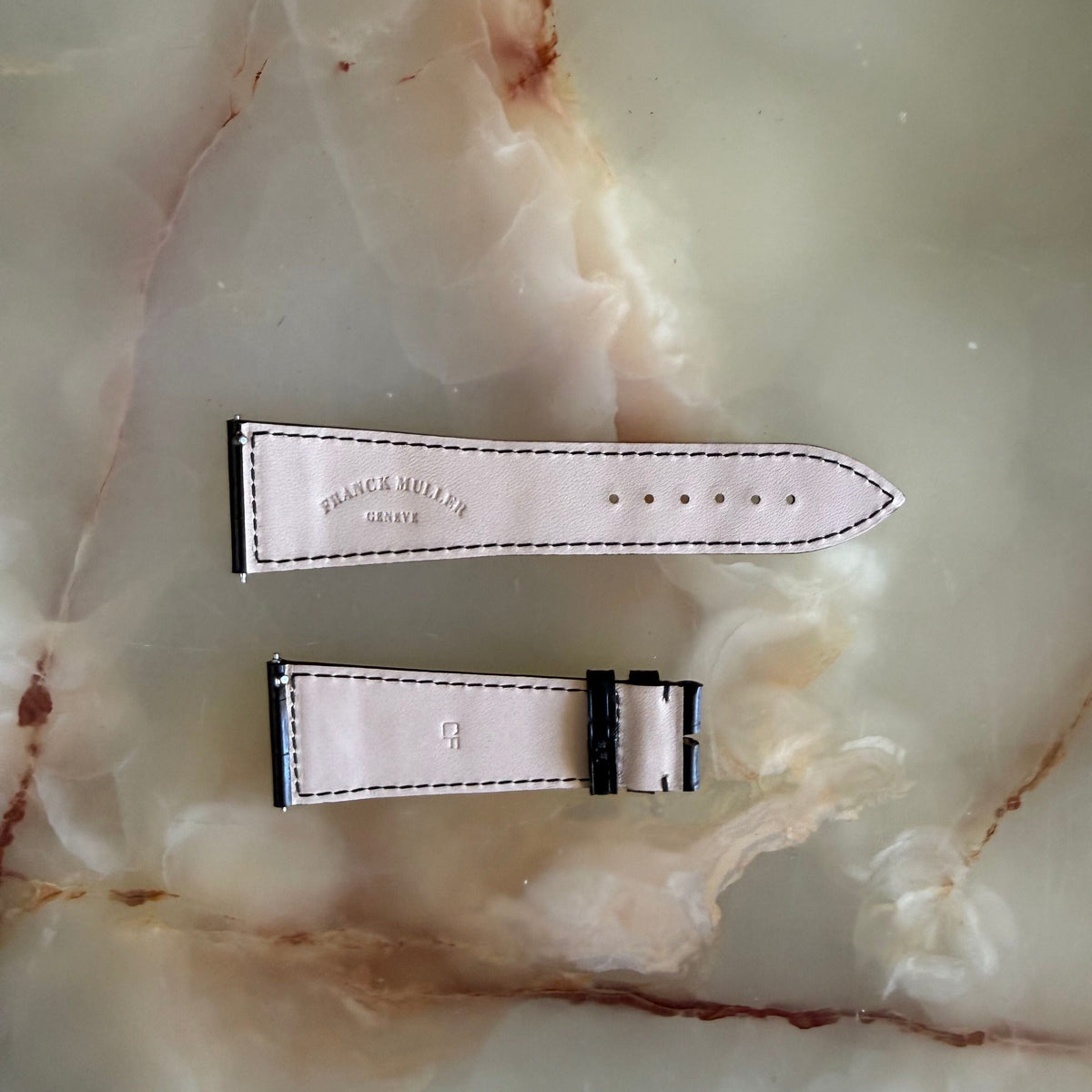 Authentic Franck Muller Black Crocodile Watch Strap Band 26mm