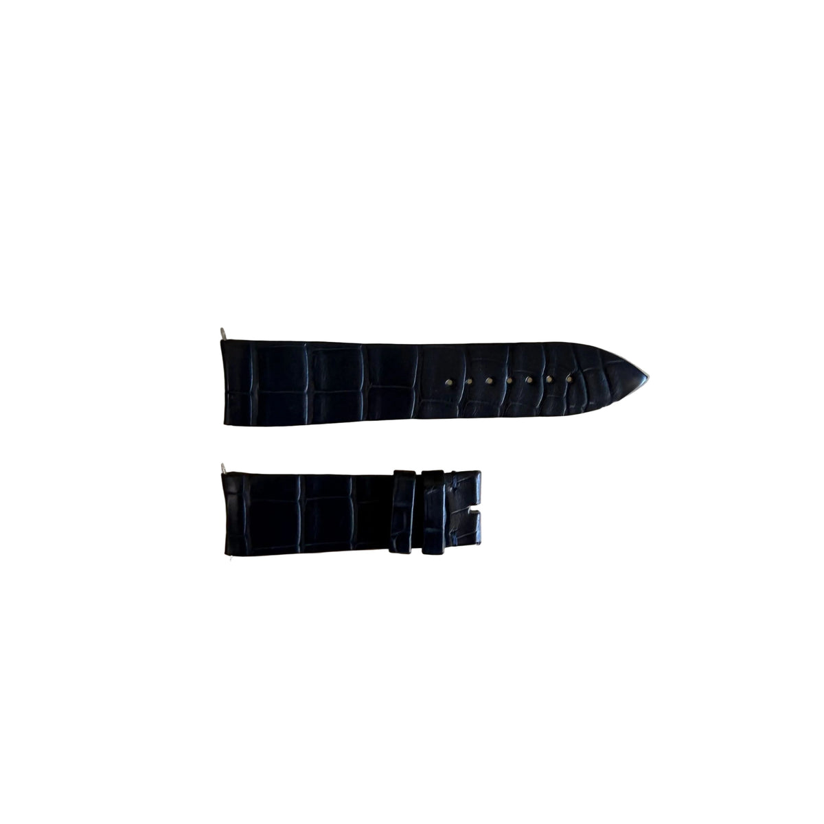 Authentic Franck Muller Blue Crocodile Watch Strap Band 20.45mm