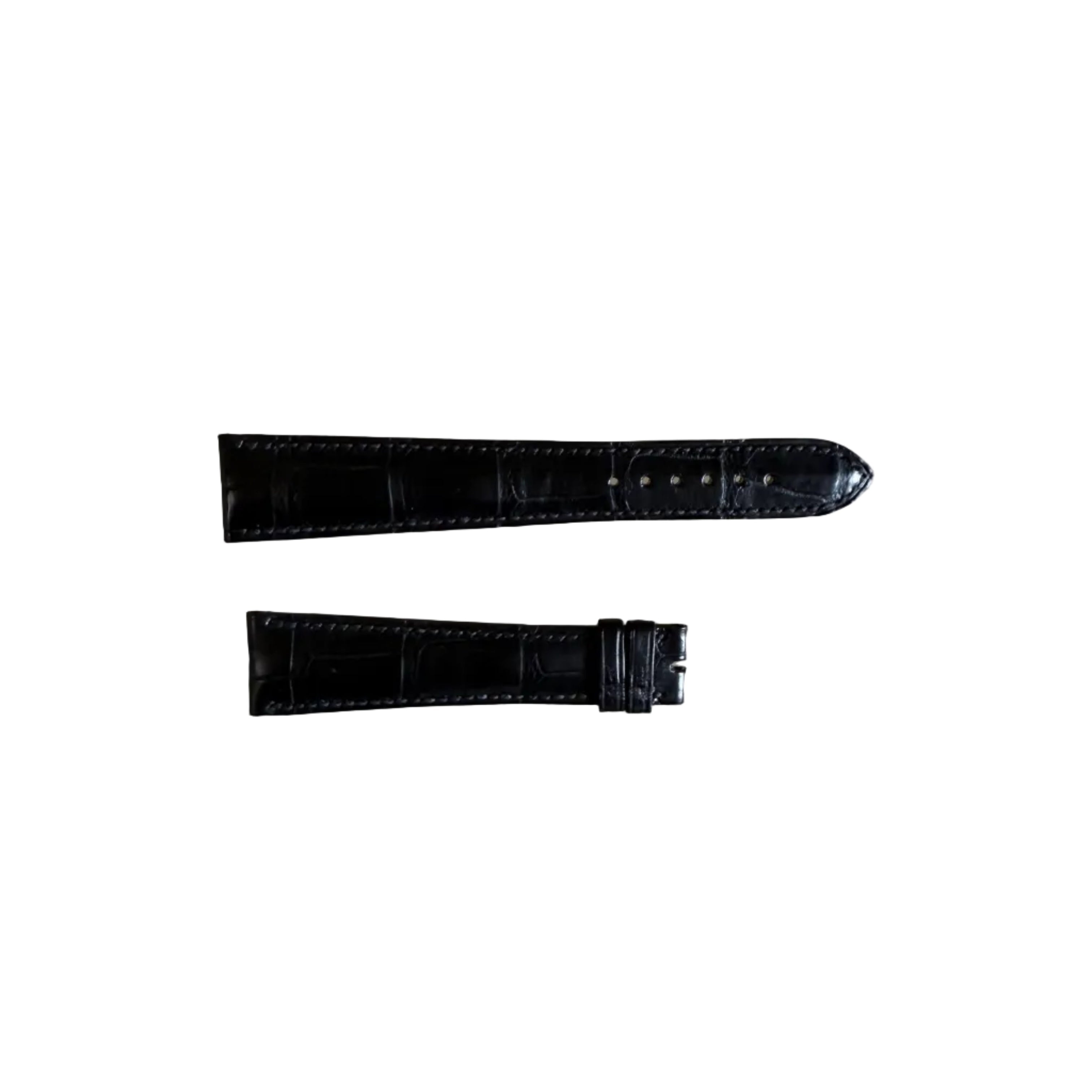 Authentic Girard Perregaux Black Crocodile Watch Strap Band 20mm Padded &