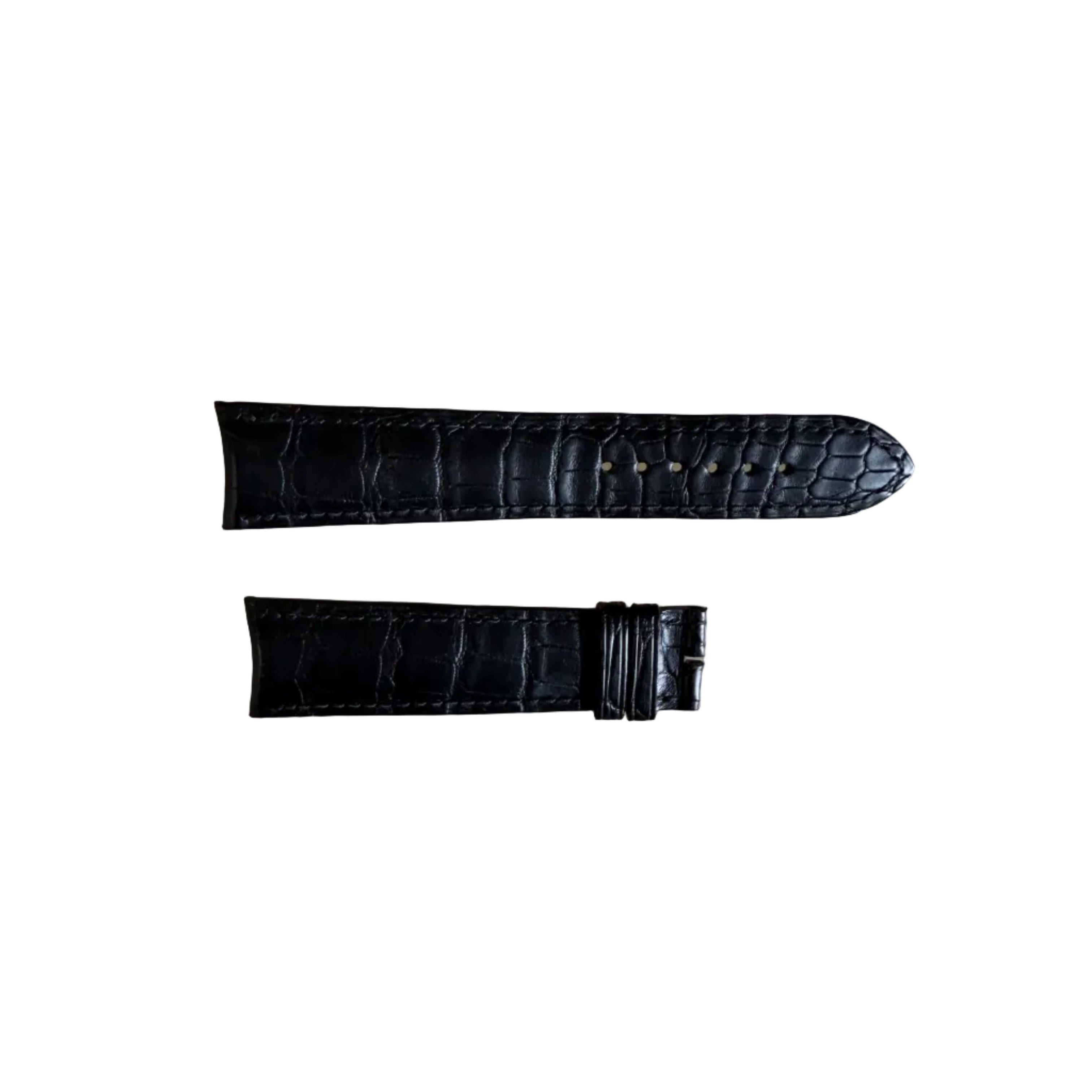 Authentic Girard Perregaux Black Crocodile Watch Strap Band 22mm Padded &