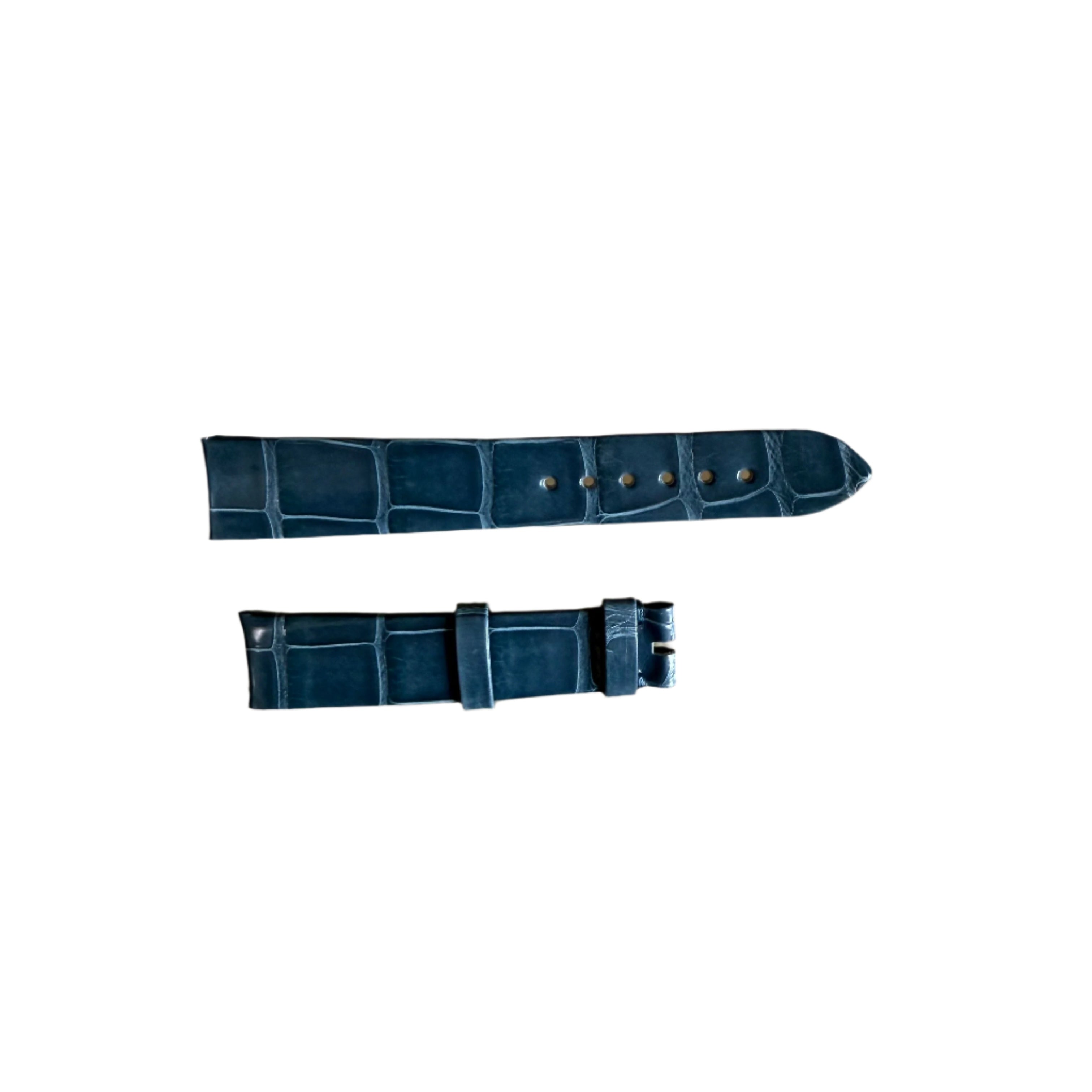 Authentic Girard Perregaux Blue Crocodile Watch Strap Band 16mm MIM