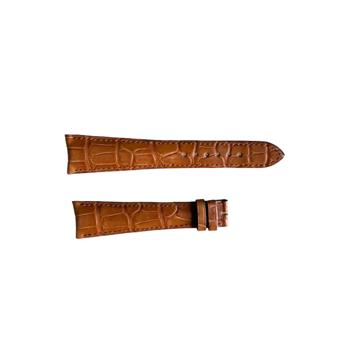 Authentic Girard Perregaux Brown Crocodile Watch Strap Band 22mm