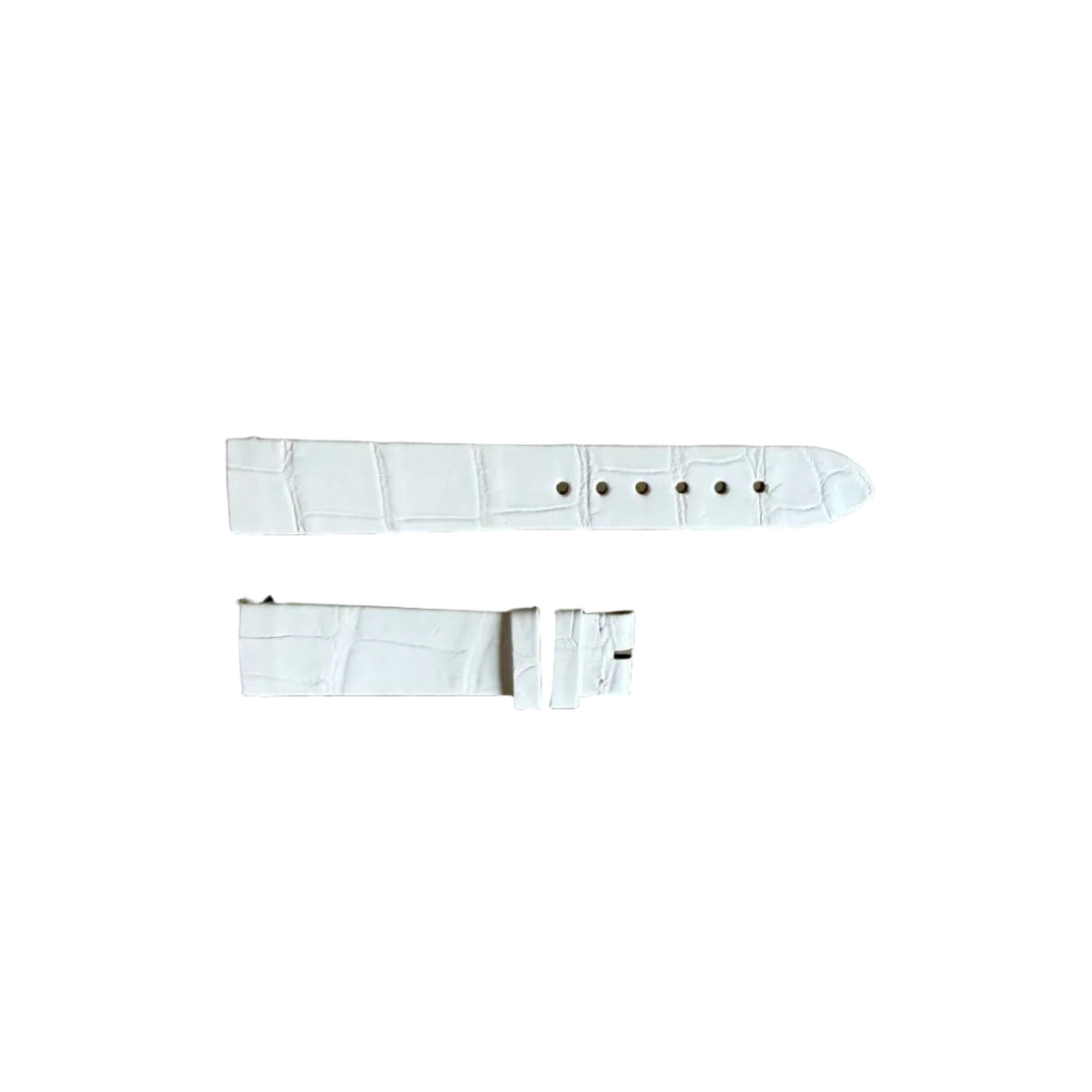 Authentic Girard Perregaux White Crocodile Watch Strap Band 16mm