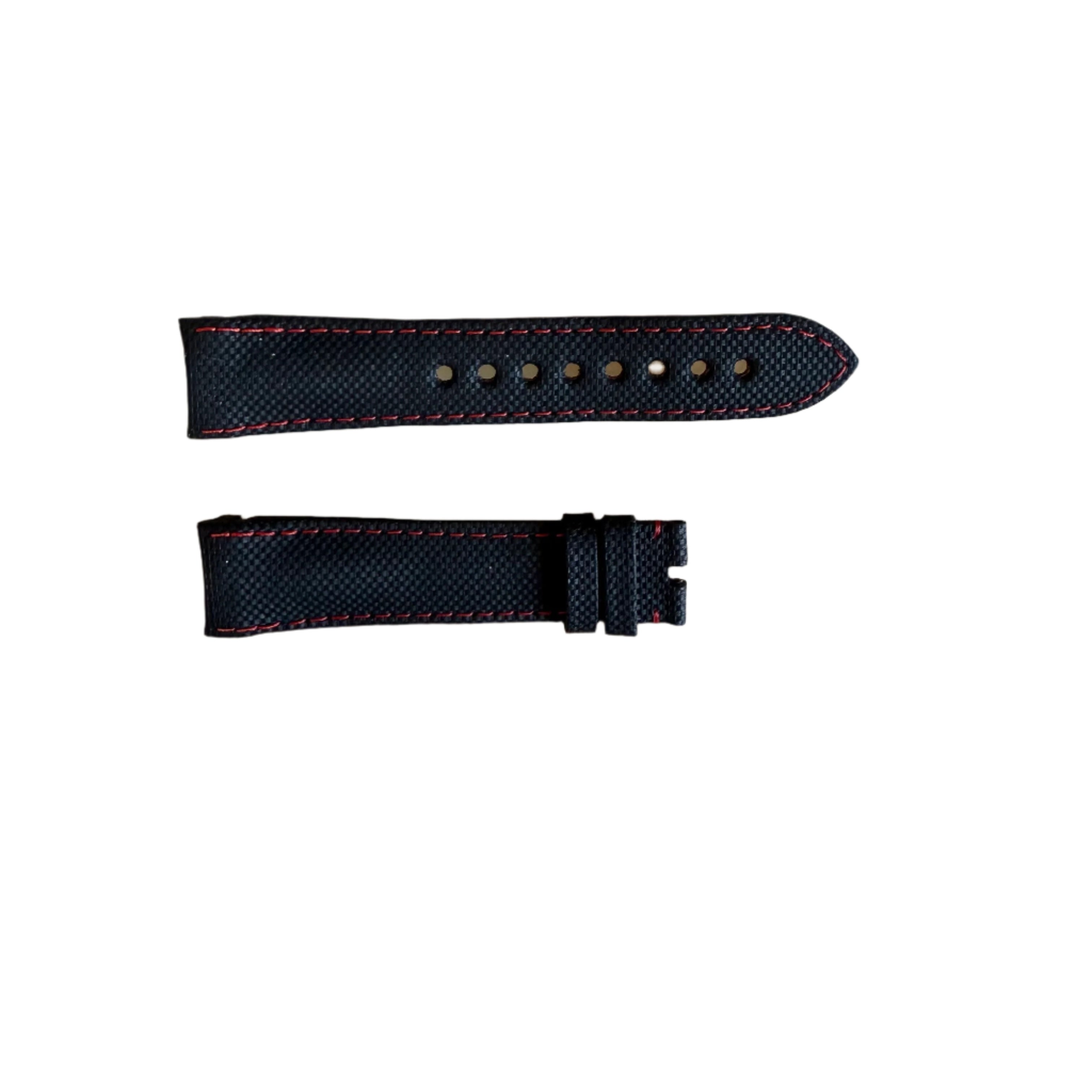 Authentic Glashutte Black Texture Leather Mad Max Matrix Watch Strap Band 20mm
