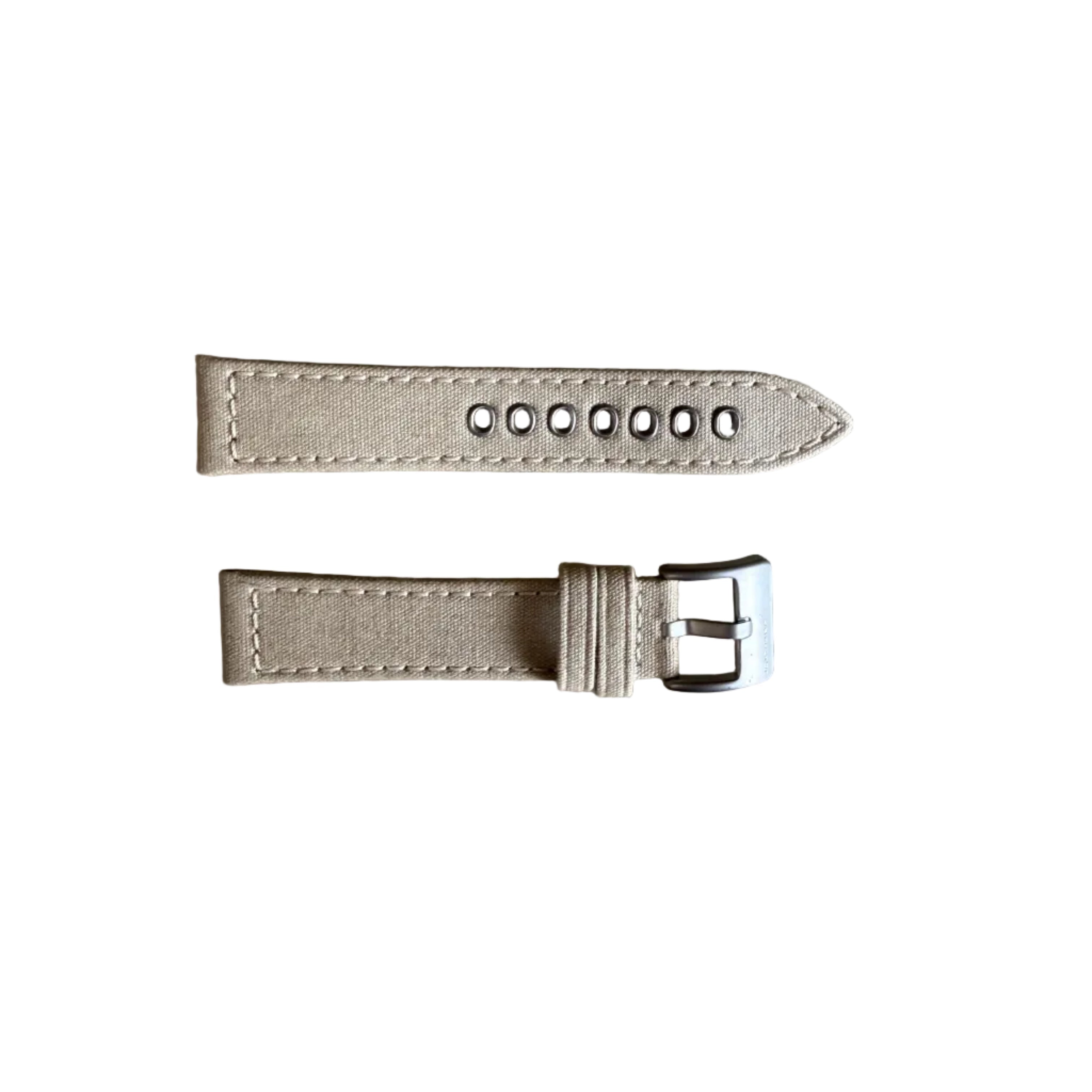Authentic Hamilton Beige Texture/Leather Watch Strap Band 20mm w Buckle