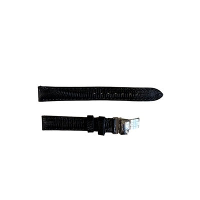 Authentic Hamilton Black Genuine Leather Watch Strap 13mm w Deployant Buckle