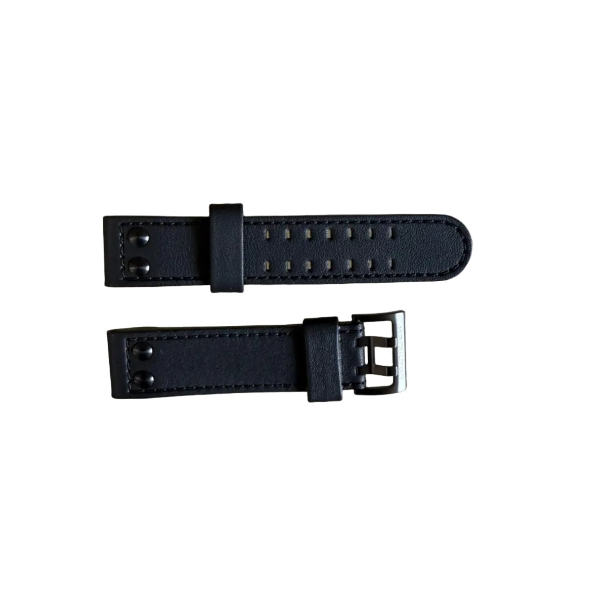 Authentic Hamilton Black Leather Watch Strap Band 22mm w Buckle H600777112
