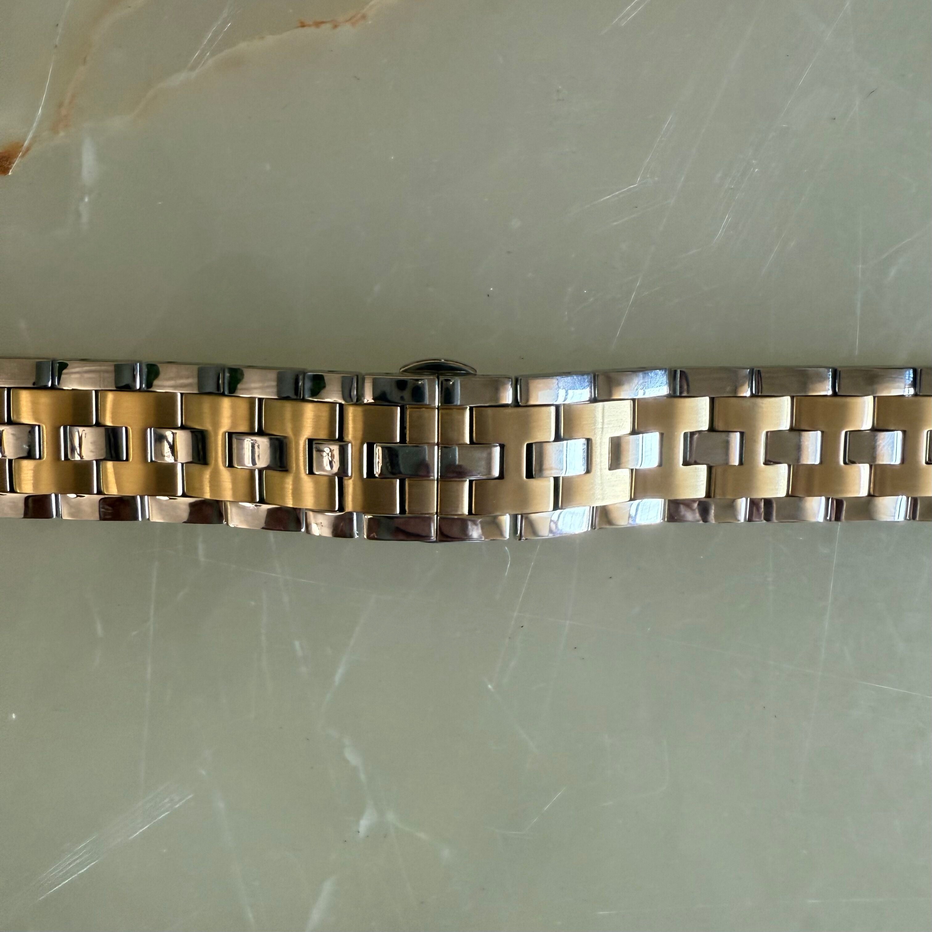 Authentic Hamilton Steel Gold Watch Bracelet 20mm H605325104