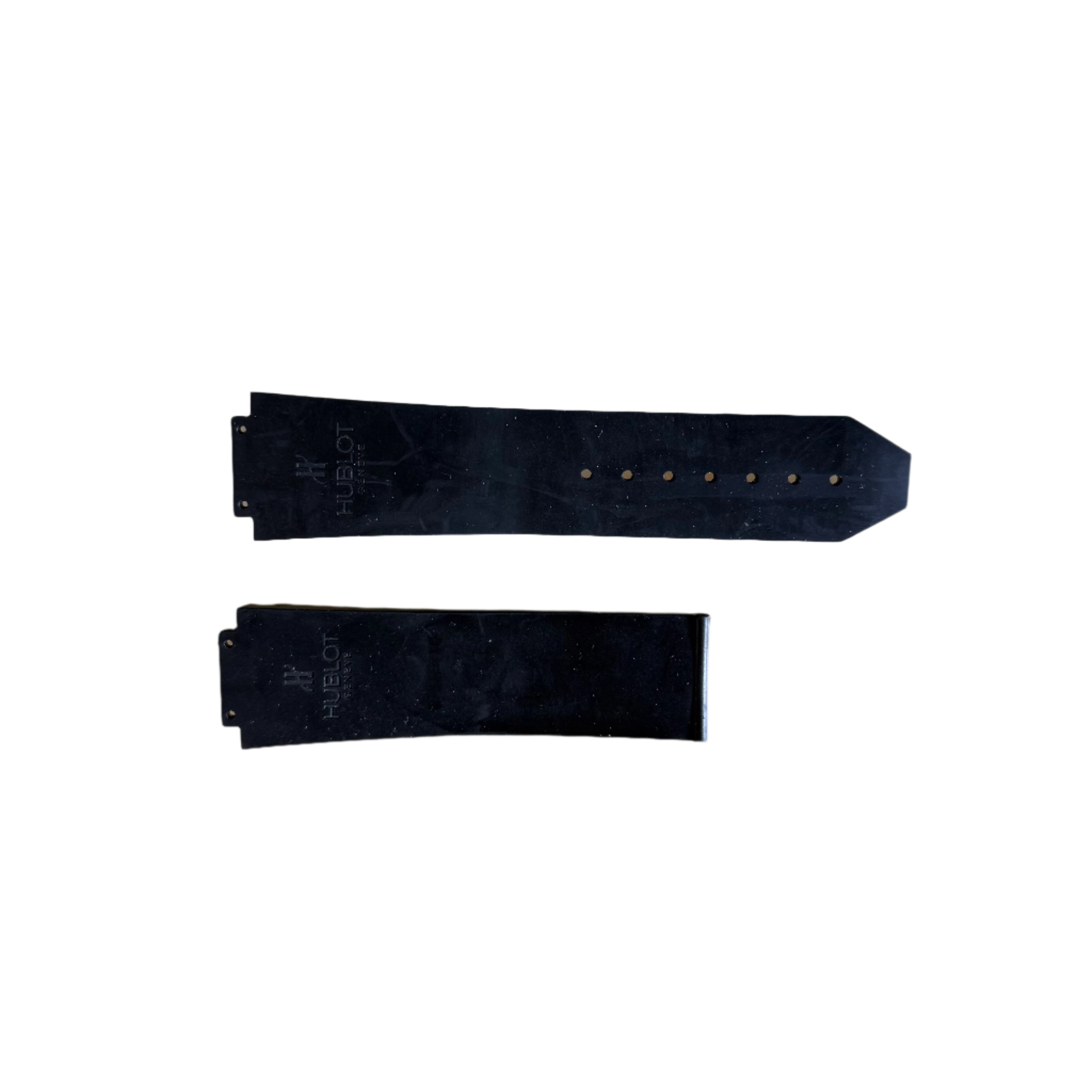 Authentic Hublot Black Rubber Watch Strap Band 25mm 12-25-80 & 6-25-110