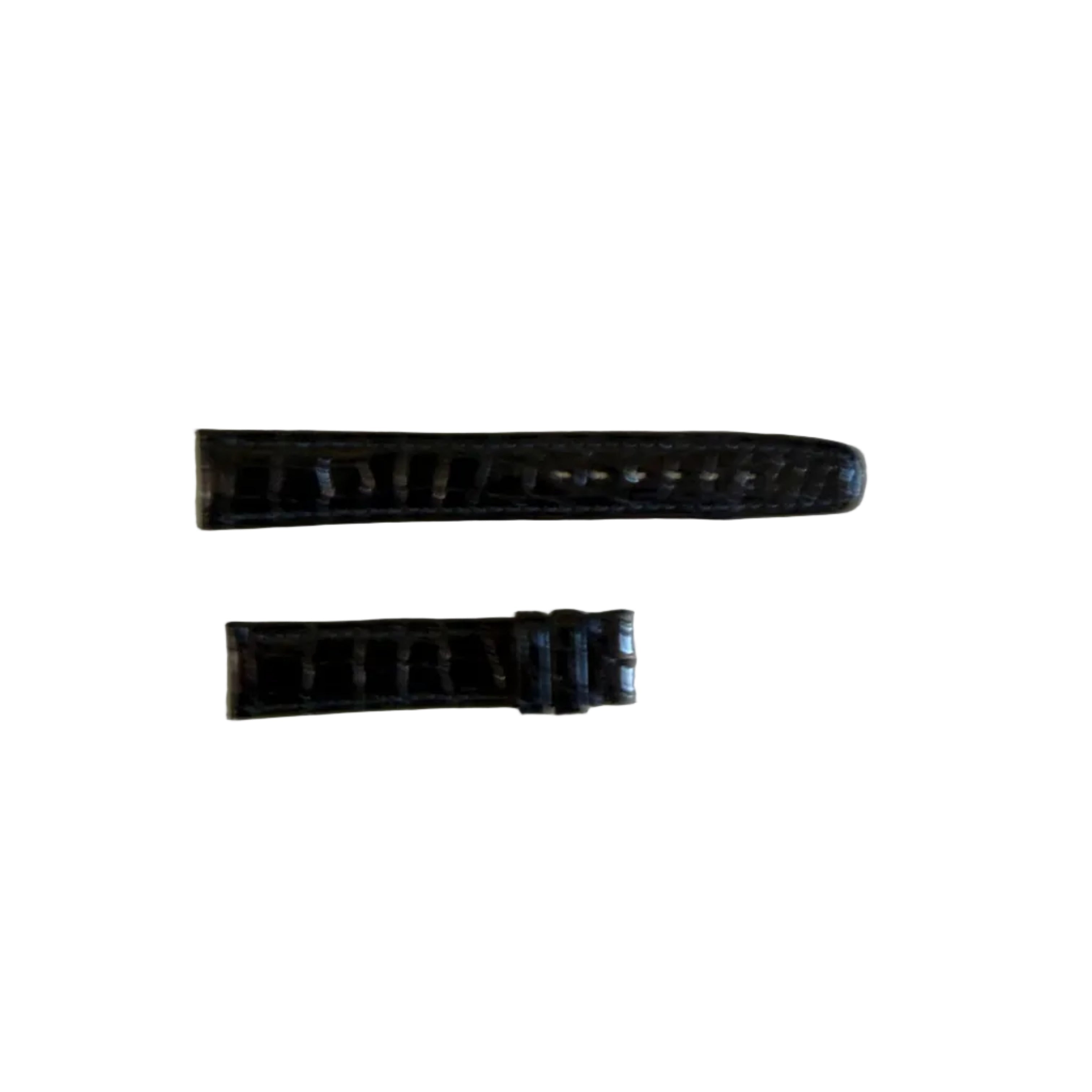 Authentic IWC Black Alligator Watch Band Strap 16mm
