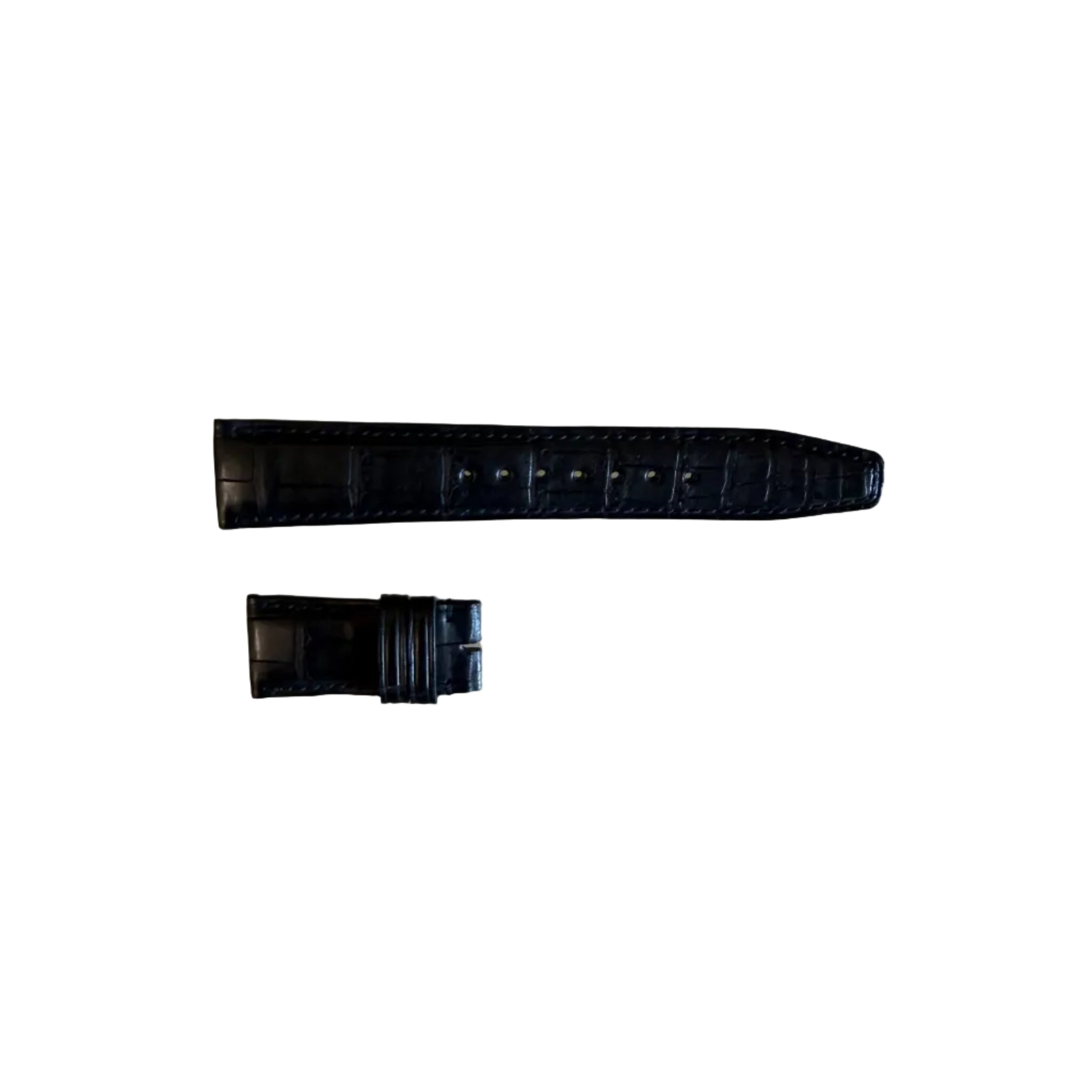 Authentic IWC Black Alligator Watch Band Strap 20.5mm